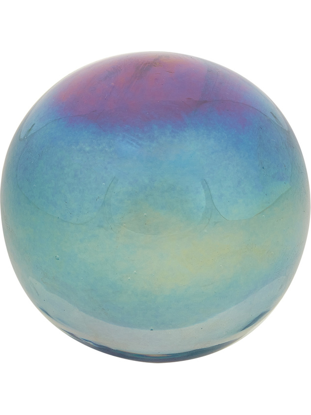 Colored paste glass sphere
