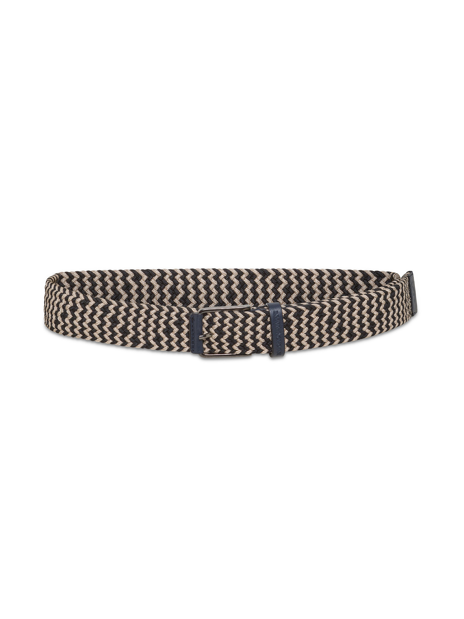 Emporio Armani - Braided belt, Dark Blue, large image number 1