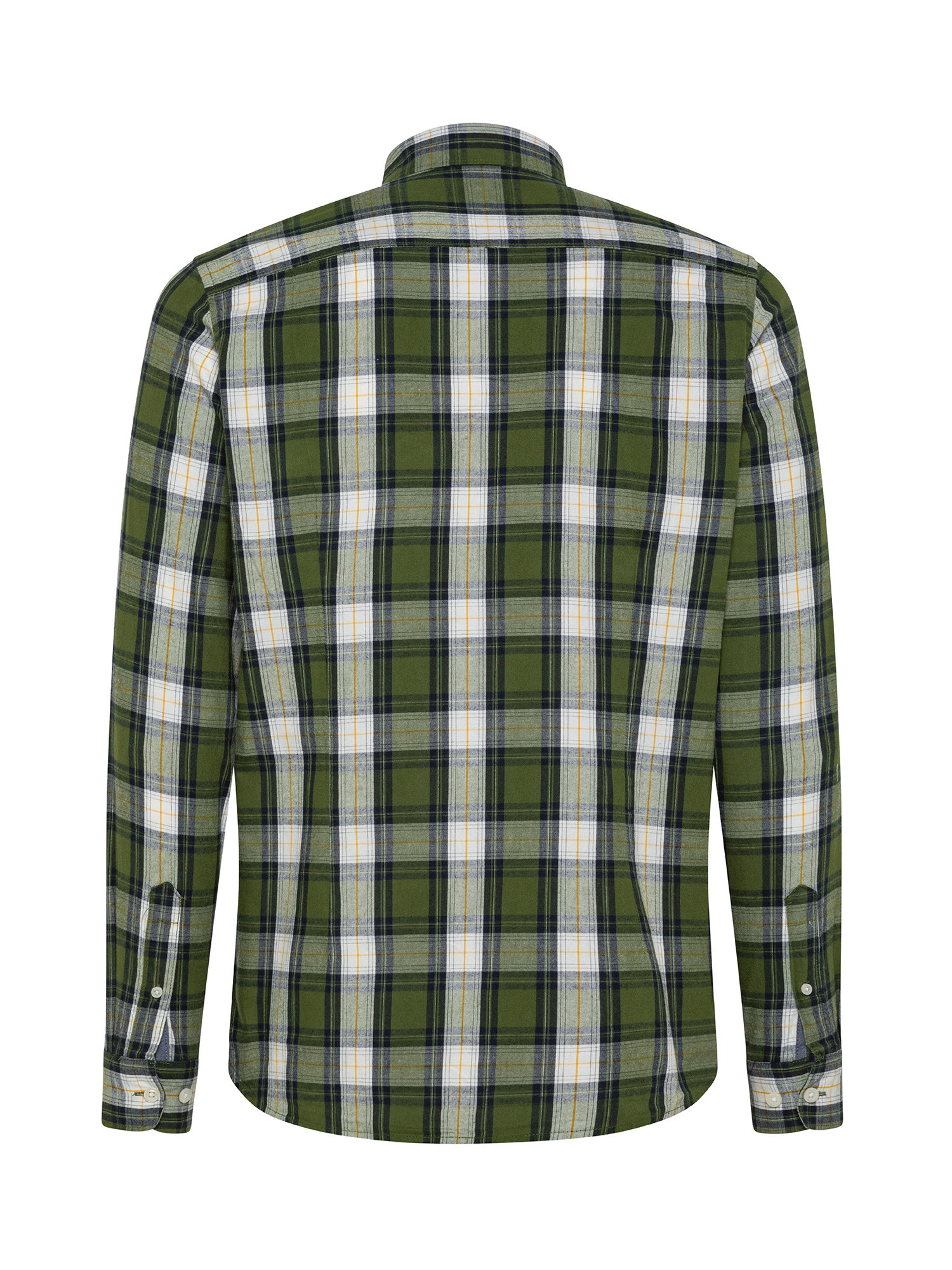 Checked cotton shirt, Light Green, large image number 2