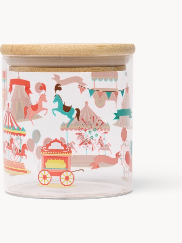 Borosilicate glass jar with bamboo lid - Introductory price