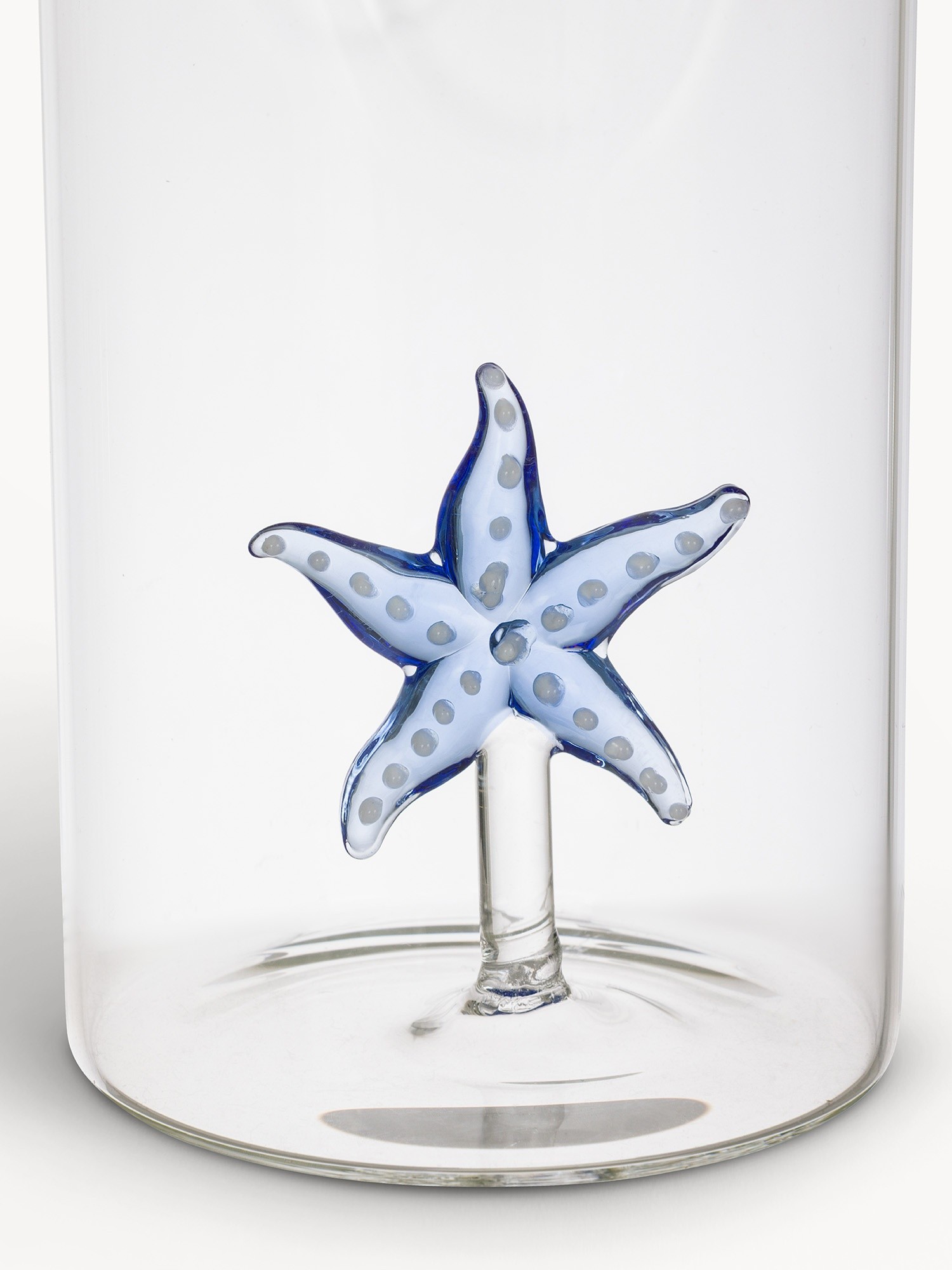 Borosilicate glass carafe with starfish detail, Transparent, large image number 0
