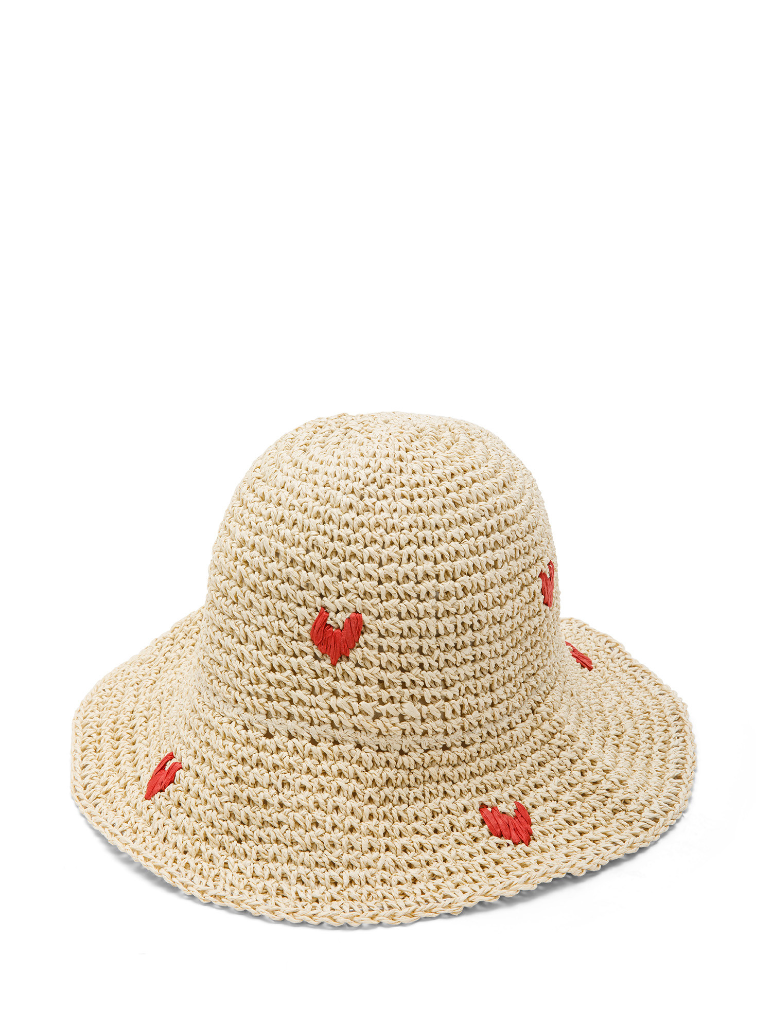 Koan - Cappello con ricamo, Naturale, large image number 0