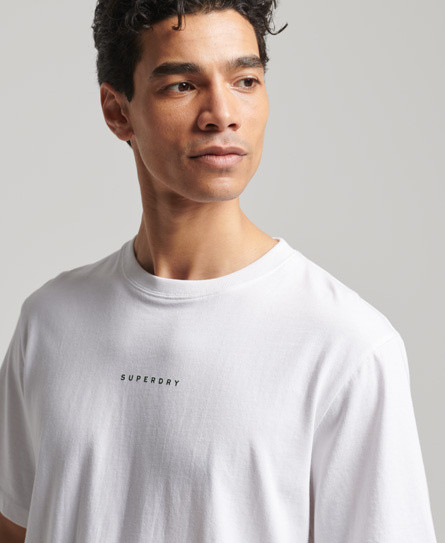Superdry basic micro logo cotton t-shirt, White, large image number 5