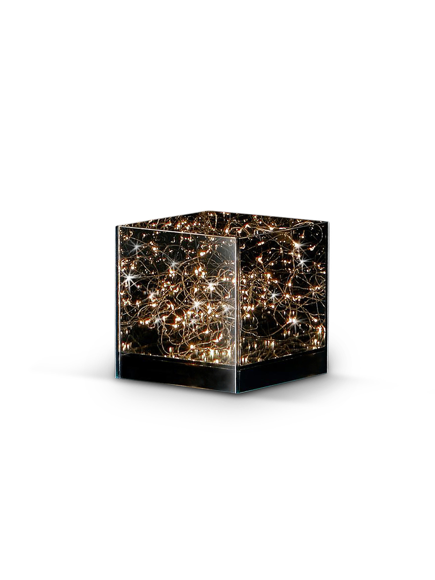 Cubo aperto con 40 led, Giallo, large image number 0