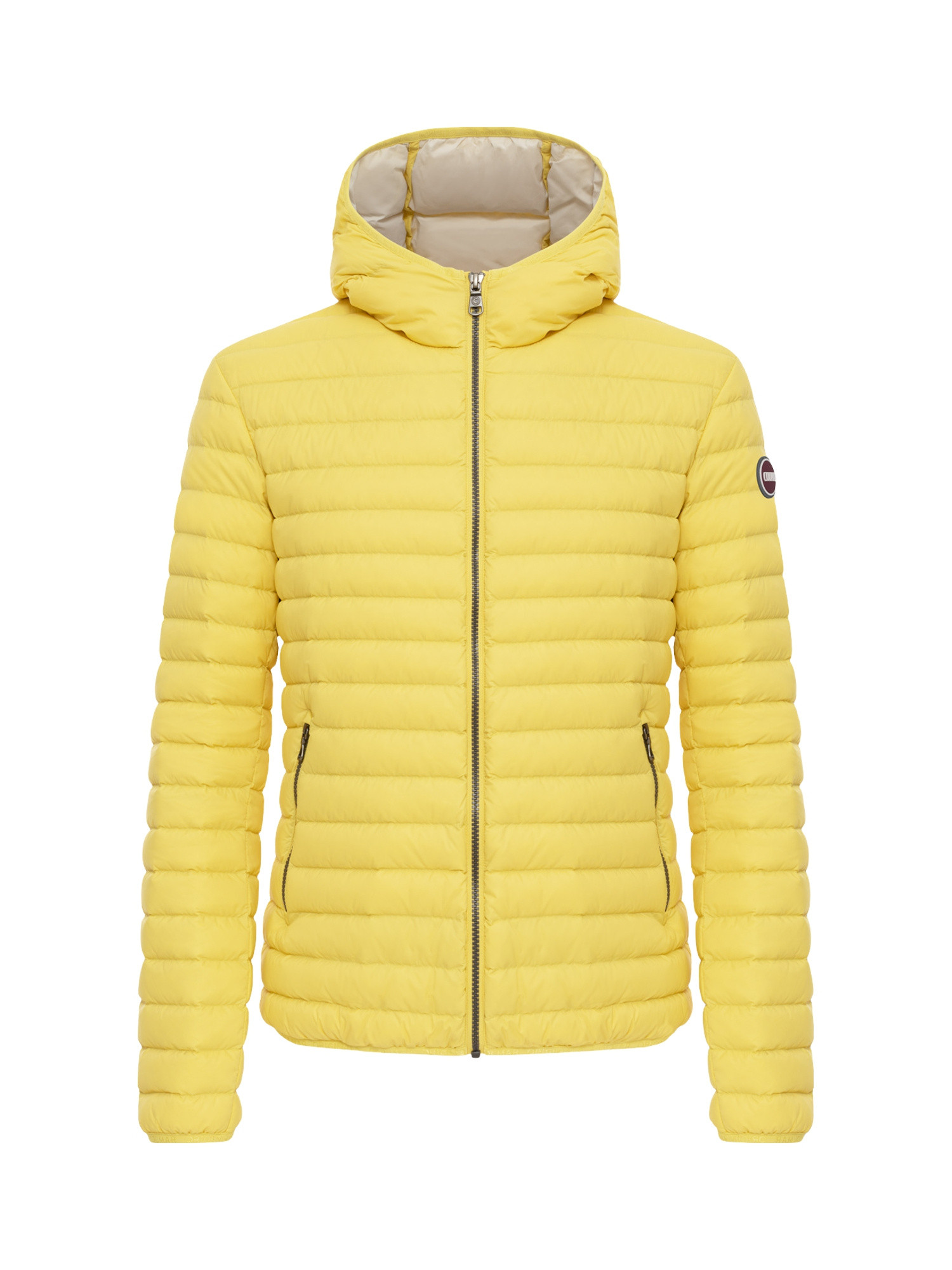 Colmar - Quilted hooded jacket, light featherweight, Yellow, large image number 0