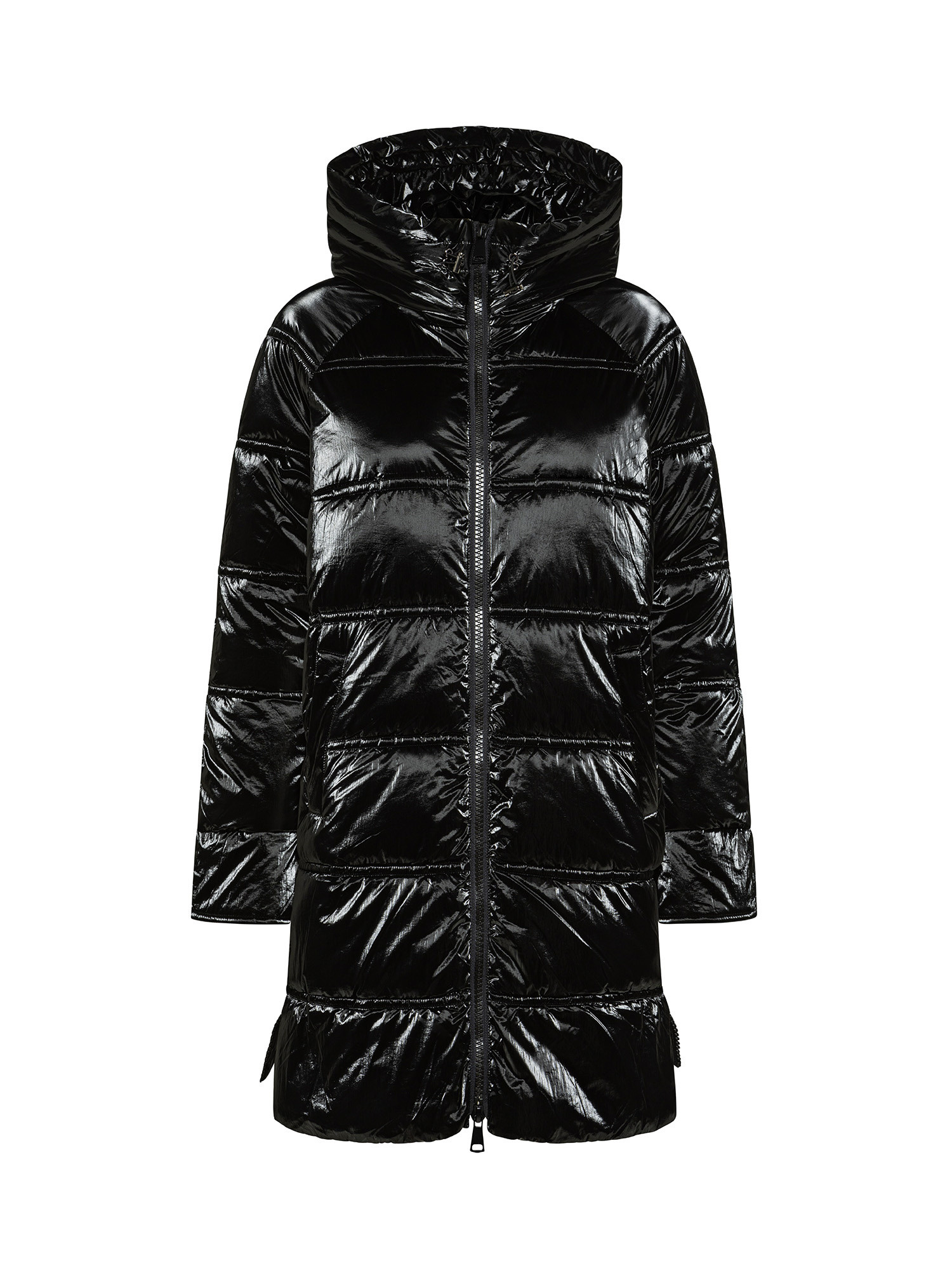 Koan - Shiny down jacket, Black, large image number 0