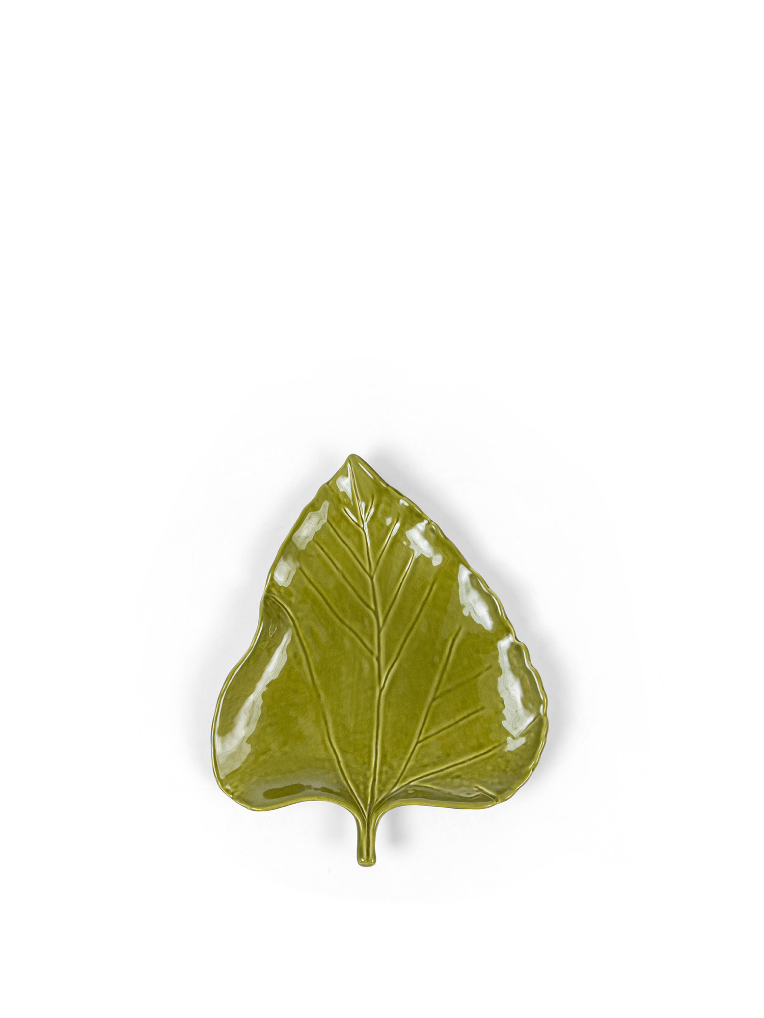Decorative ceramic leaf, Green, large image number 0