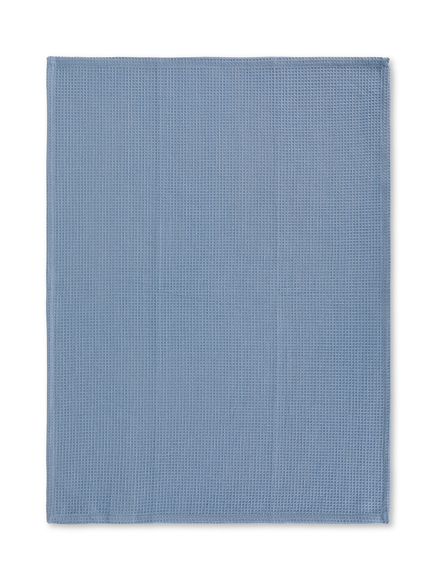 Set of 3 tea towels in 100% cotton with marine print, Light Blue, large image number 2