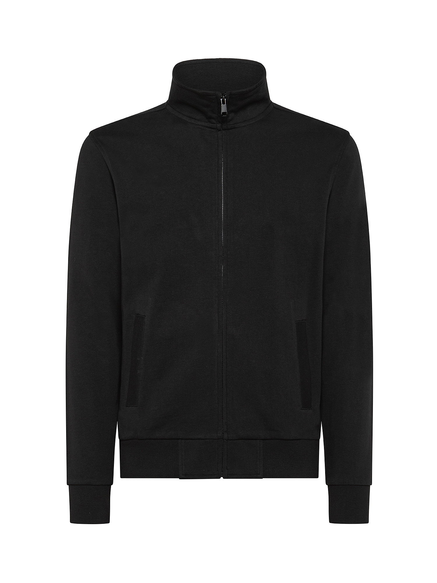 Sweatshirt with zip, Anthracite, large image number 0