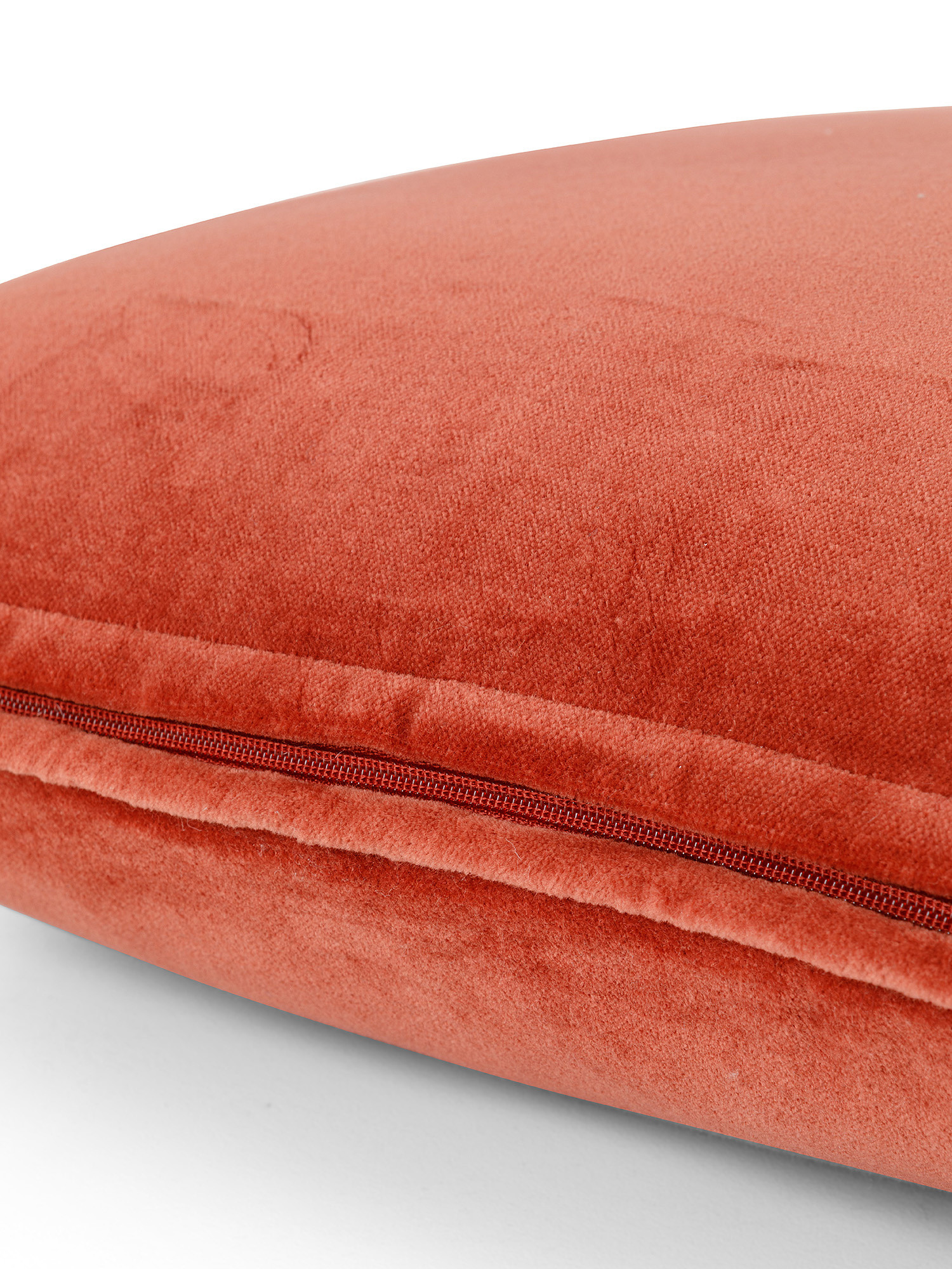 Plain velvet cushion 45x45cm, Brown, large image number 2