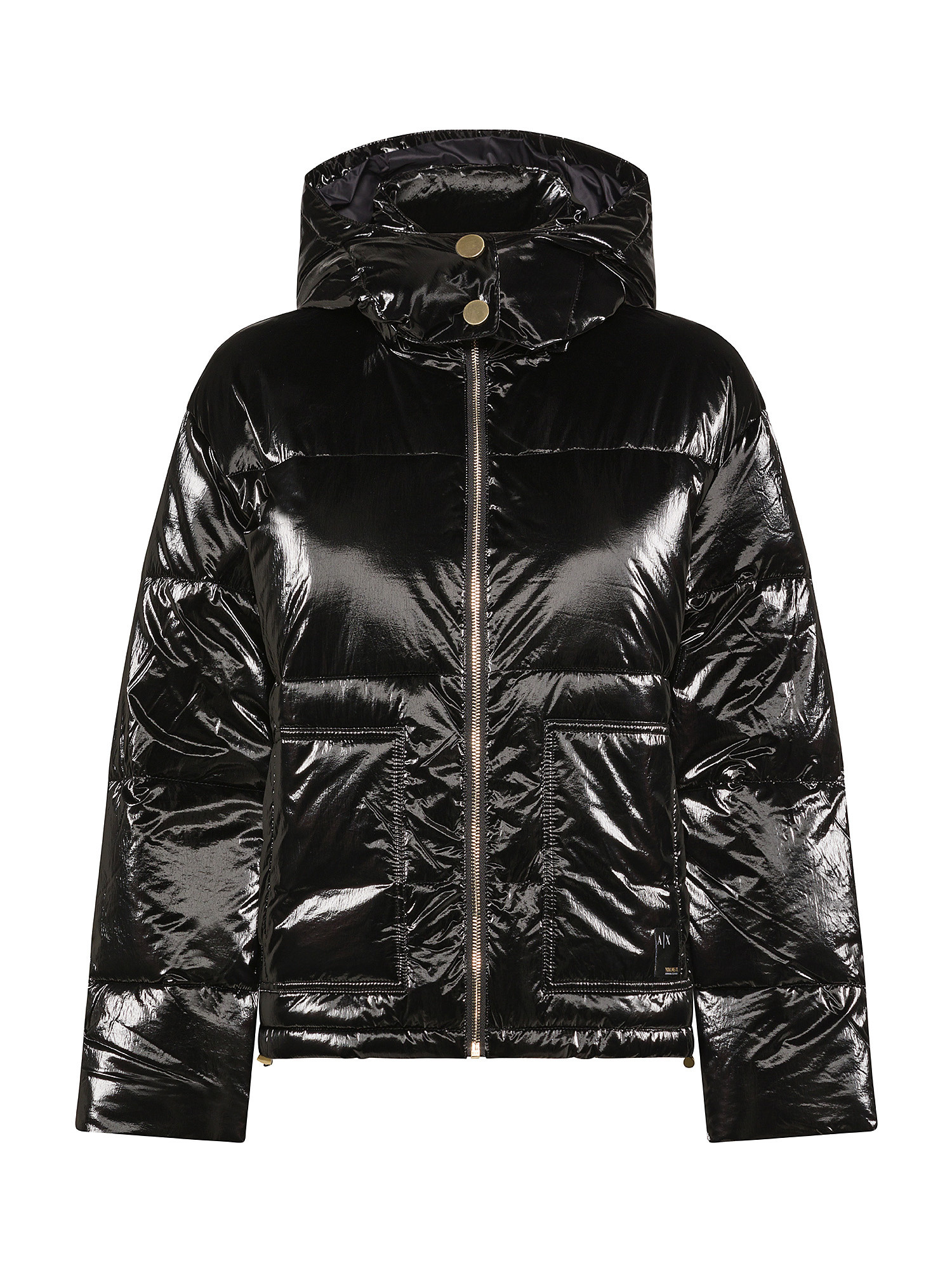 Armani Exchange - Padded nylon jacket, Black, large image number 0