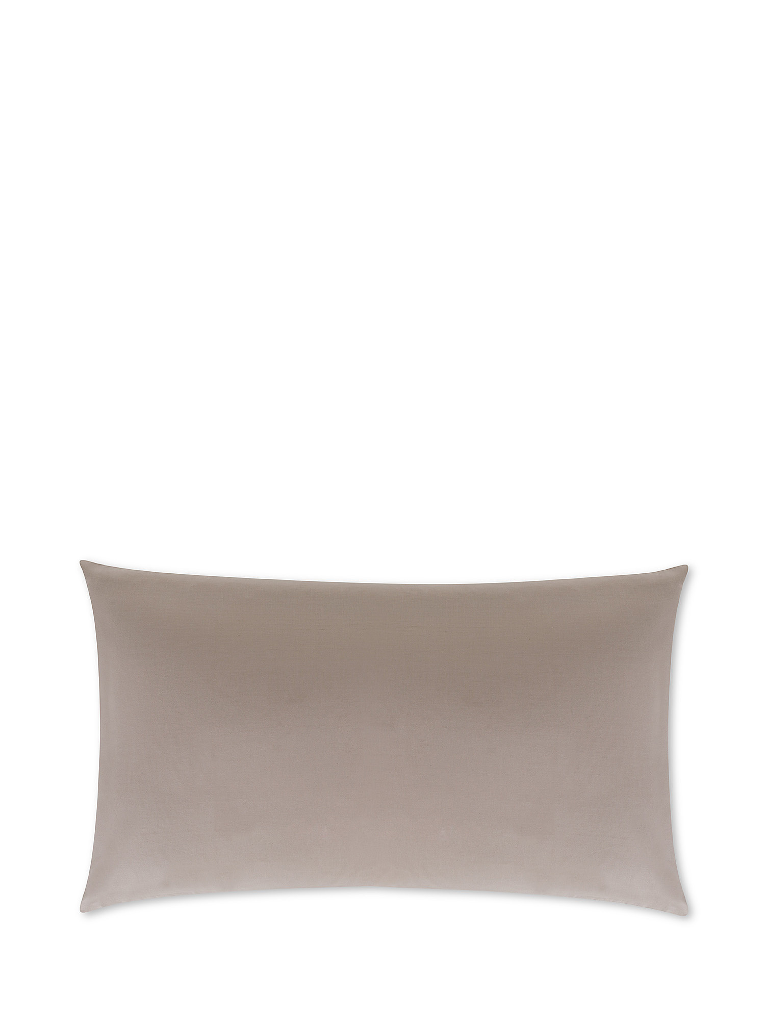 Solid color 100% cotton pillowcase, Beige, large image number 0
