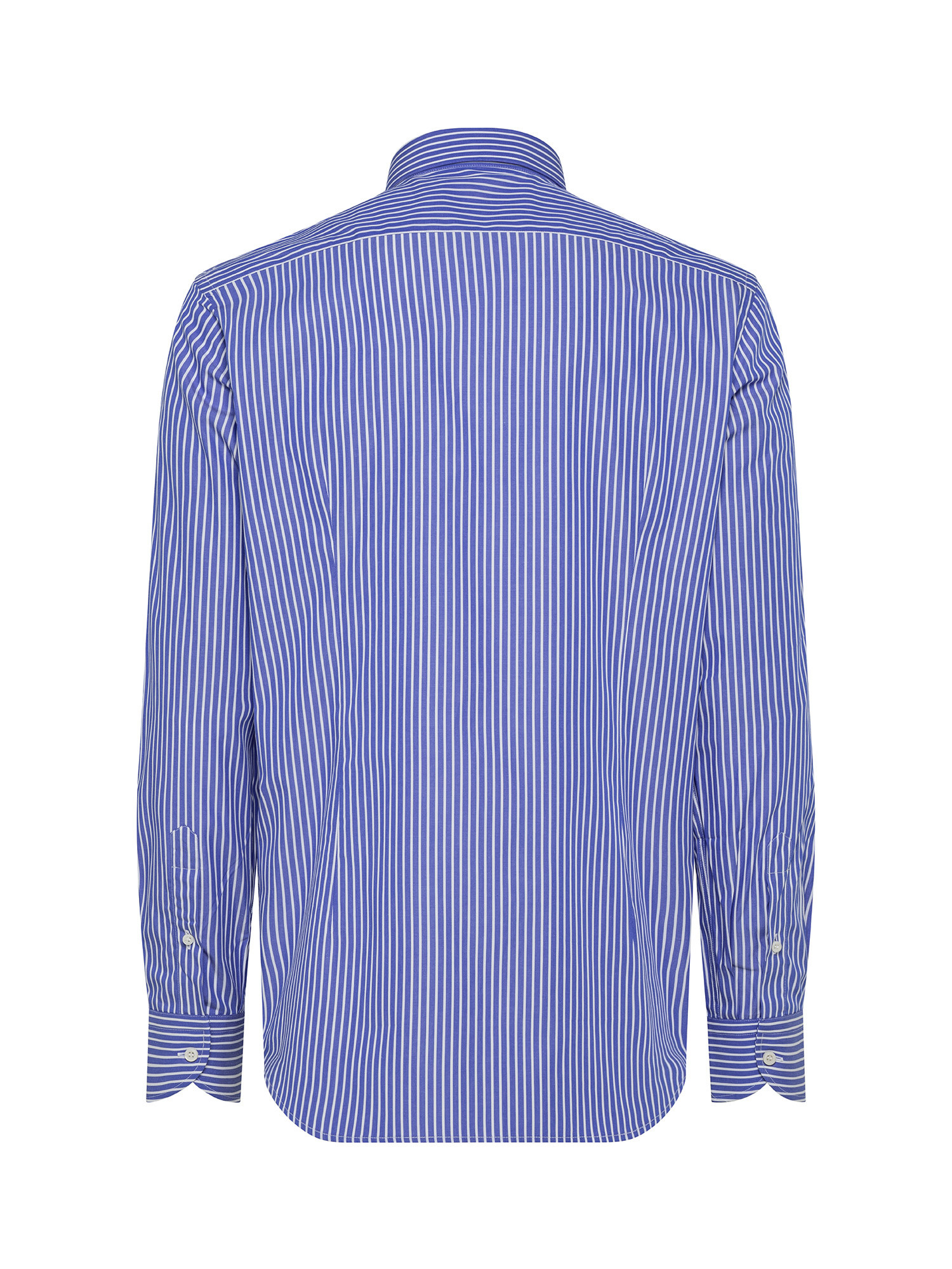 Slim fit shirt in pure cotton, Blue, large image number 2