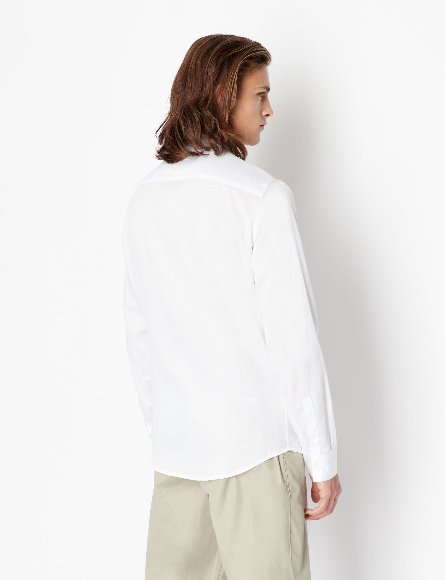 Armani Exchange - Slim fit shirt in cotton, White, large image number 2