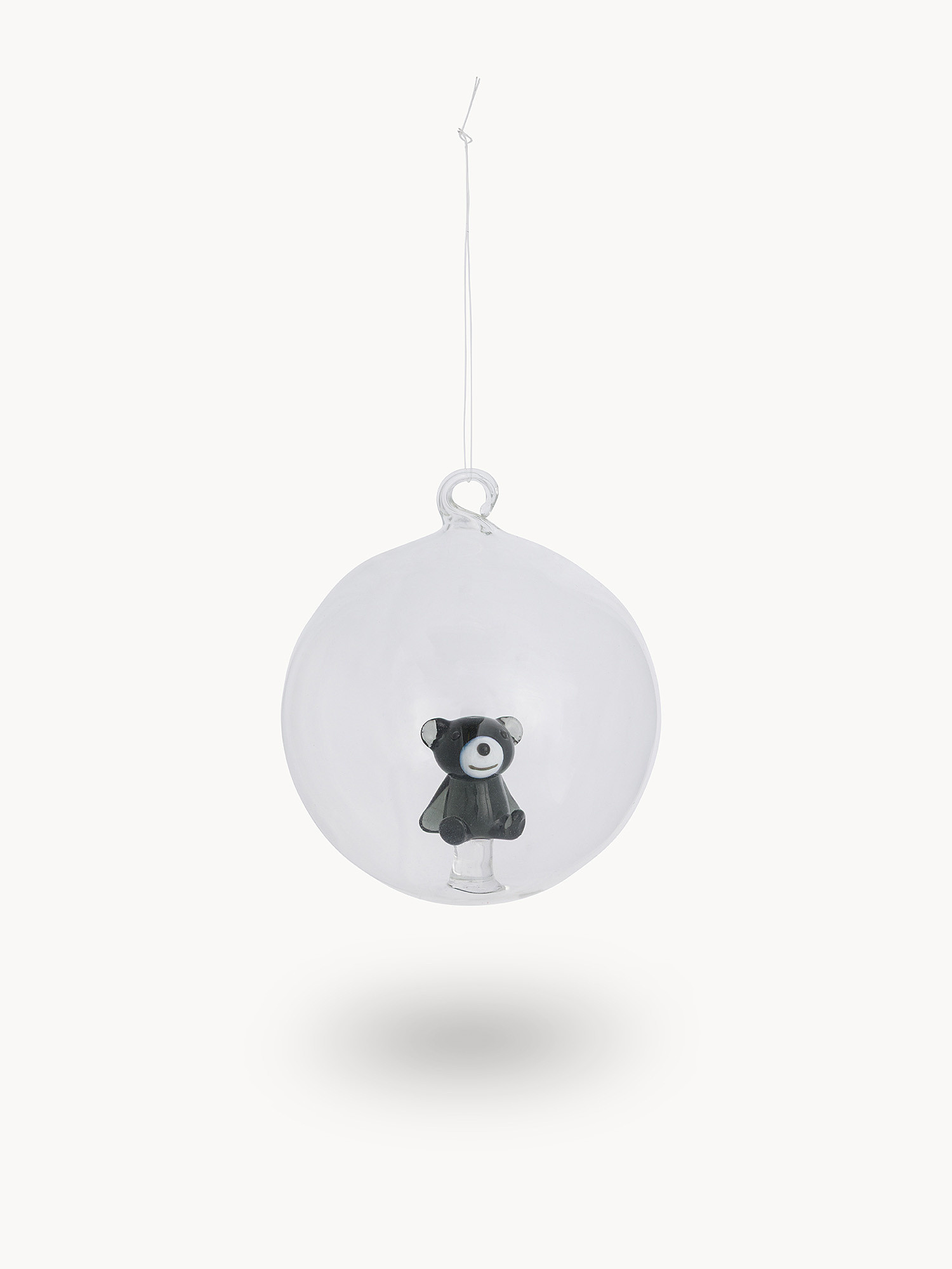 Glass sphere with teddy bear detail, Multicolor, large image number 0