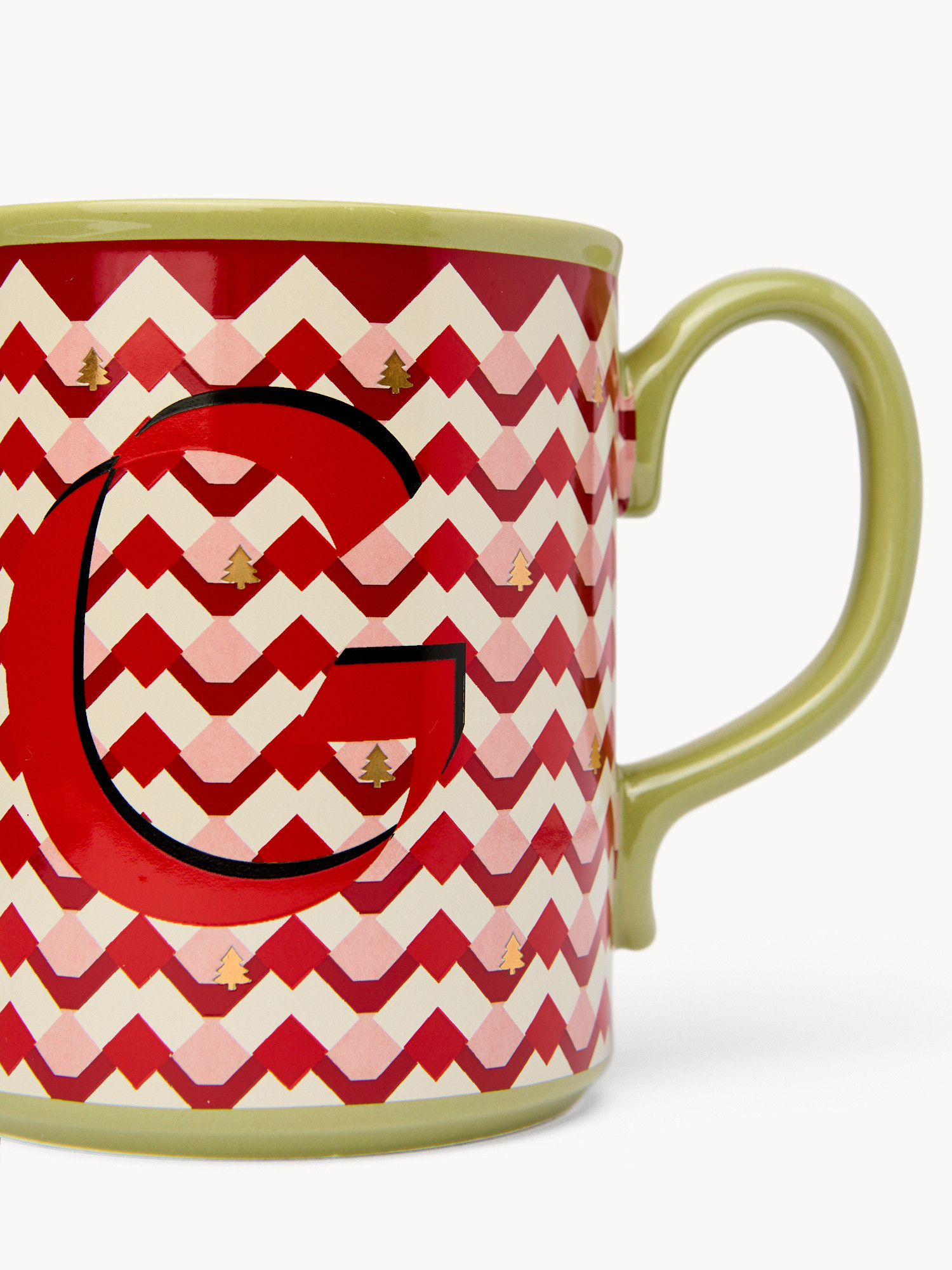 Ceramic mug letter G, Red, large image number 1