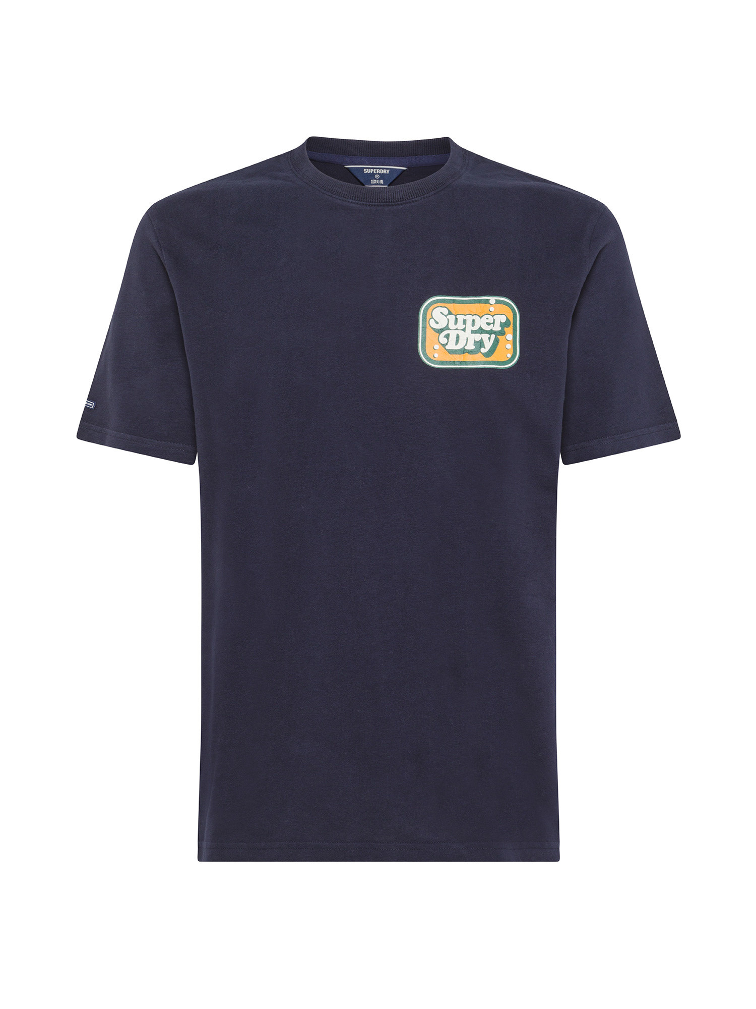Superdry - T- shirt con stampa grafica, Blu scuro, large image number 0
