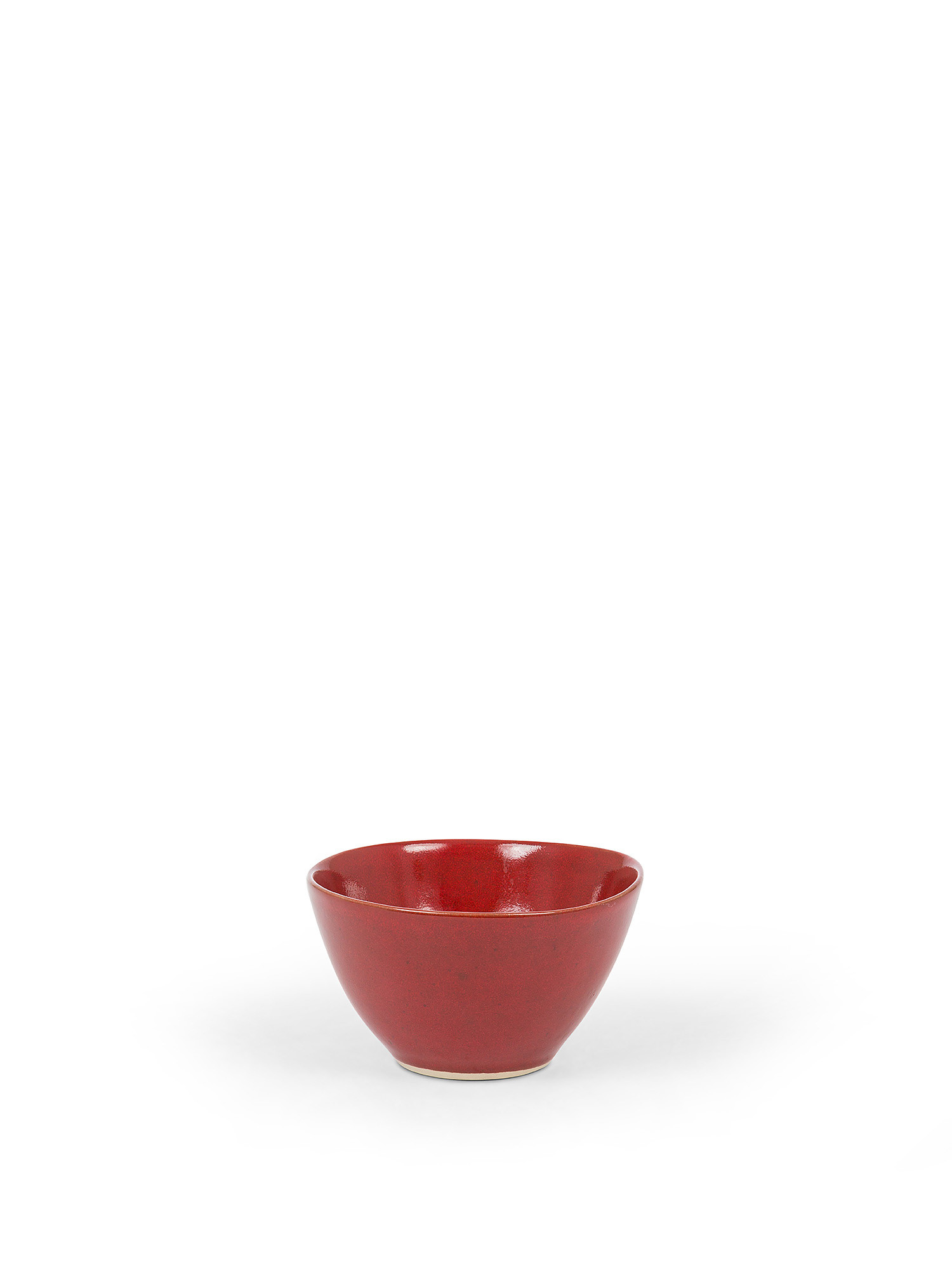 Coppetta ceramica effetto anticato, Rosso, large image number 0