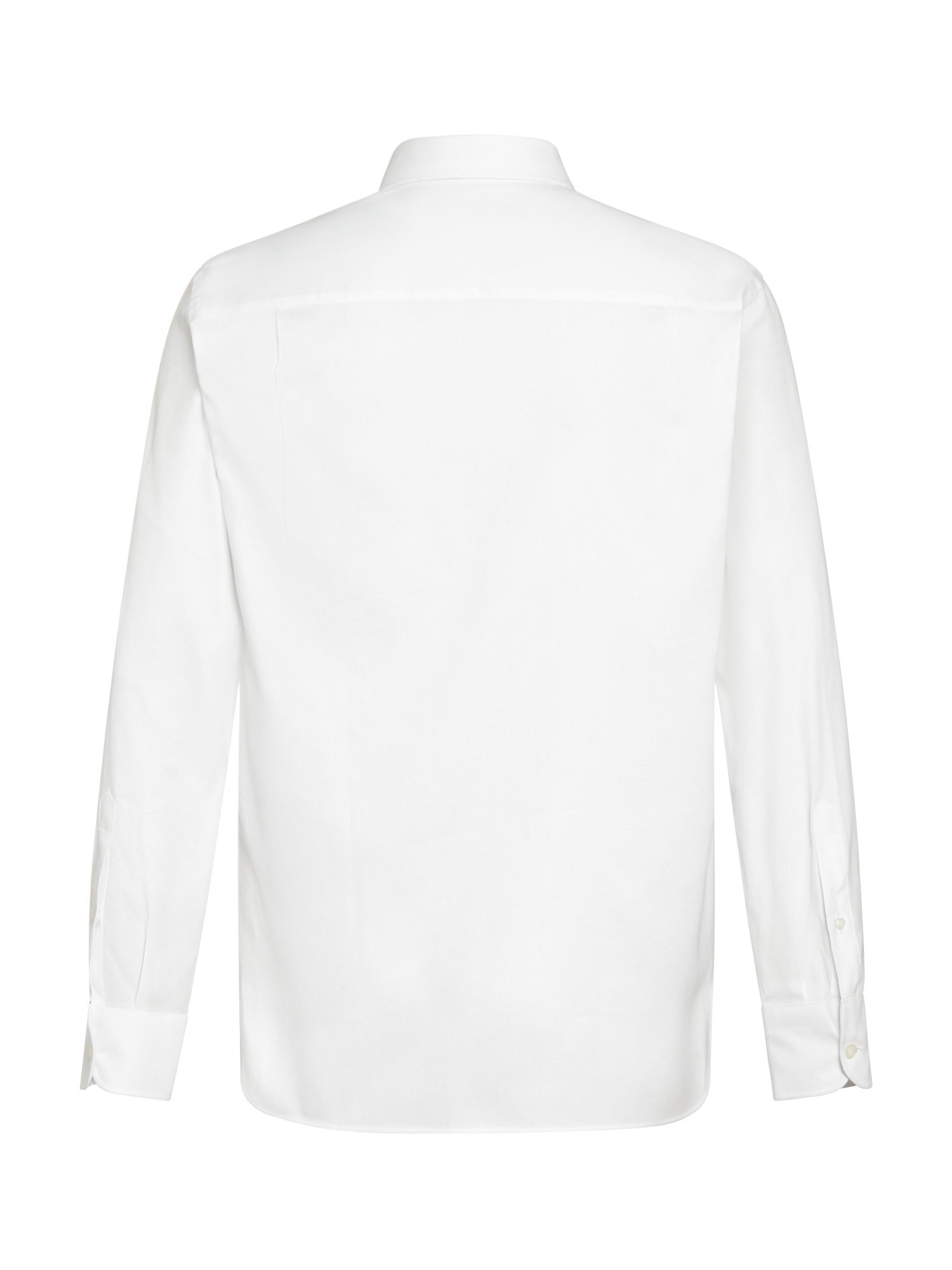 Luca D'Altieri - Regular fit shirt in fine cotton oxford, White, large image number 2