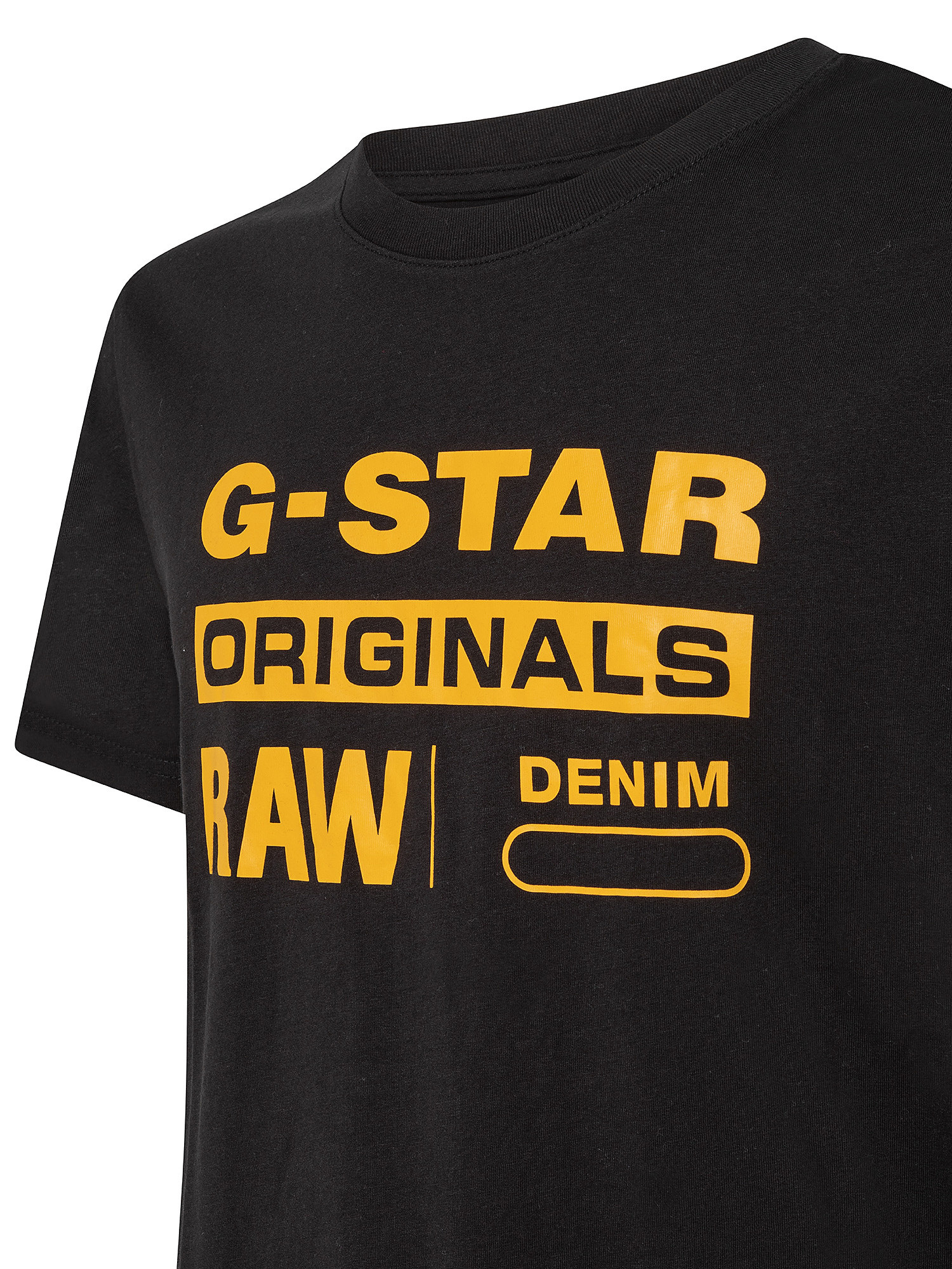 Raw slim graphic t-shirt, Black, large image number 2