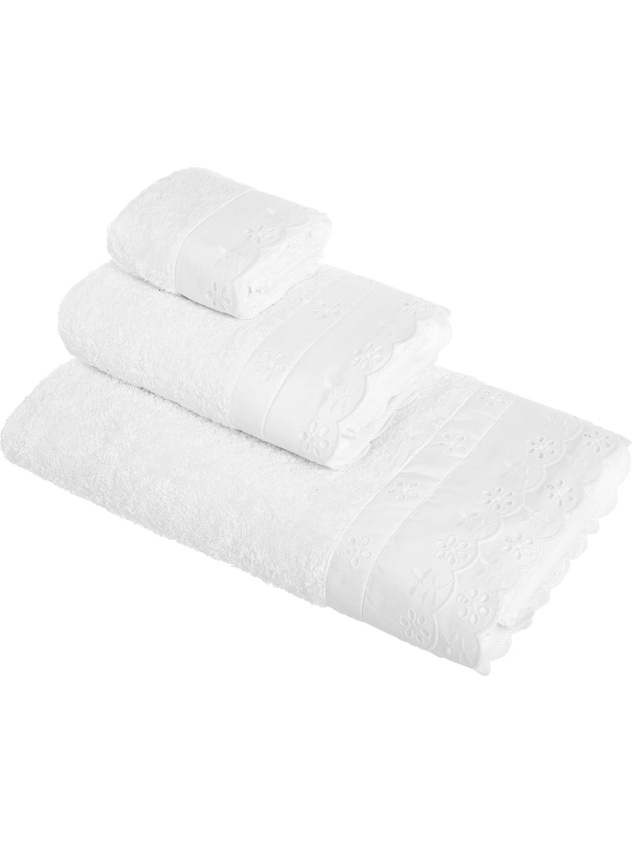 Portofino broderie towel