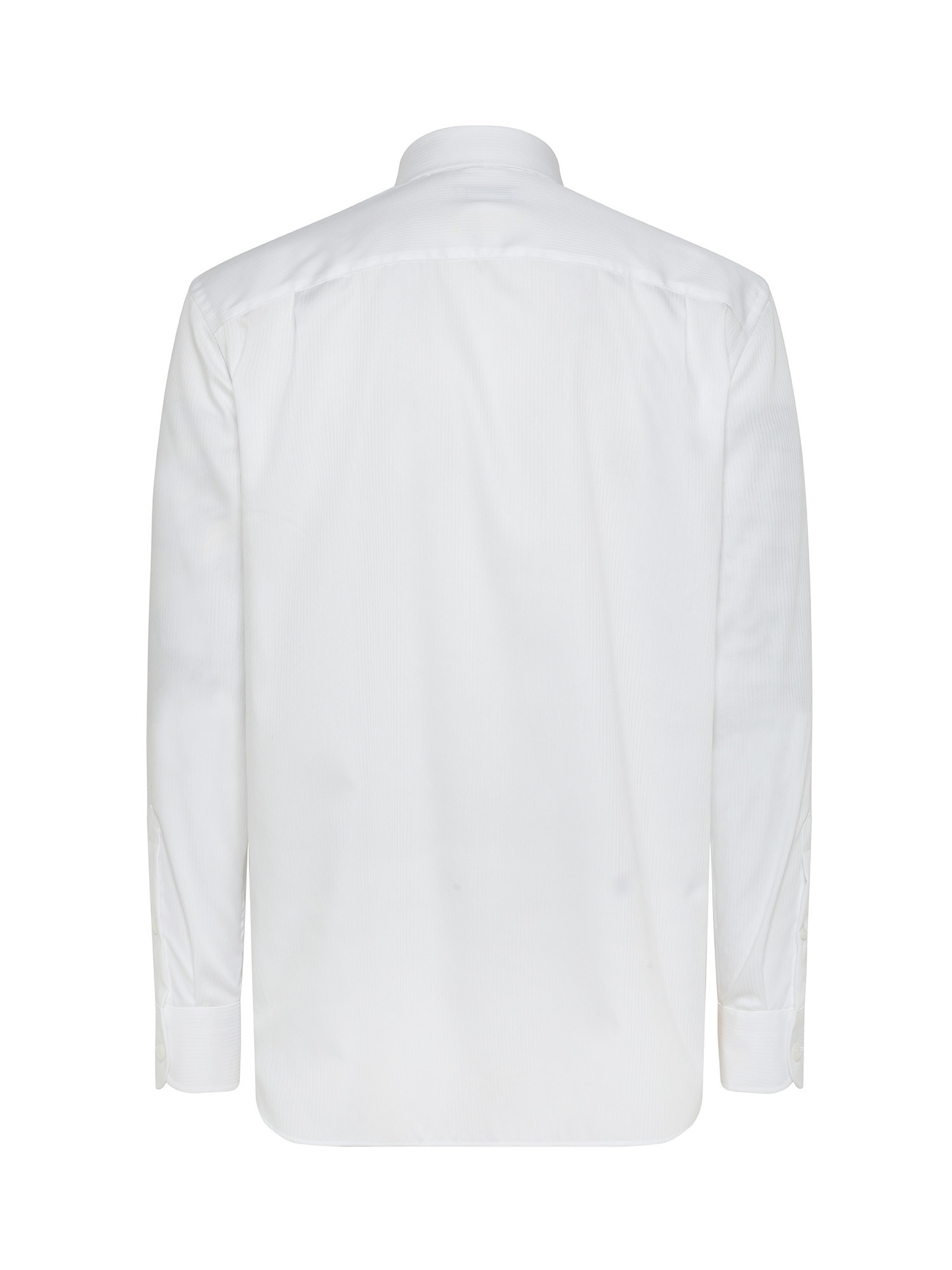 Luca D'Altieri - Regular fit shirt in pure cotton, White, large image number 1