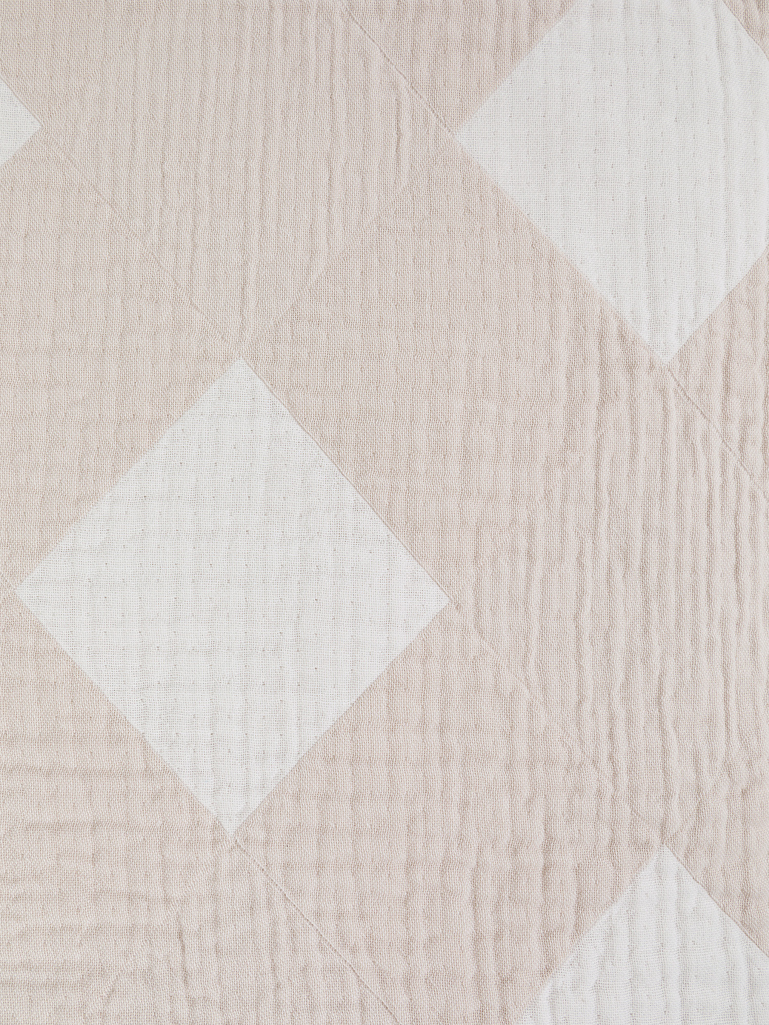 100% stonewashed cotton bedspread, Beige, large image number 1