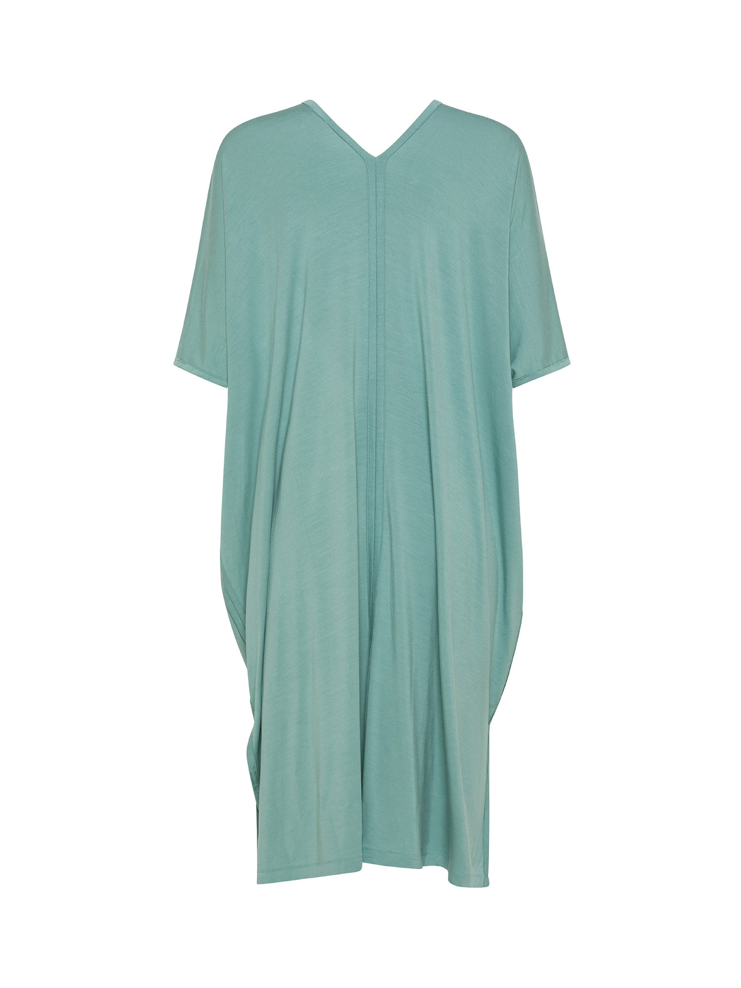 Bamboo viscose dress., Teal, large image number 1