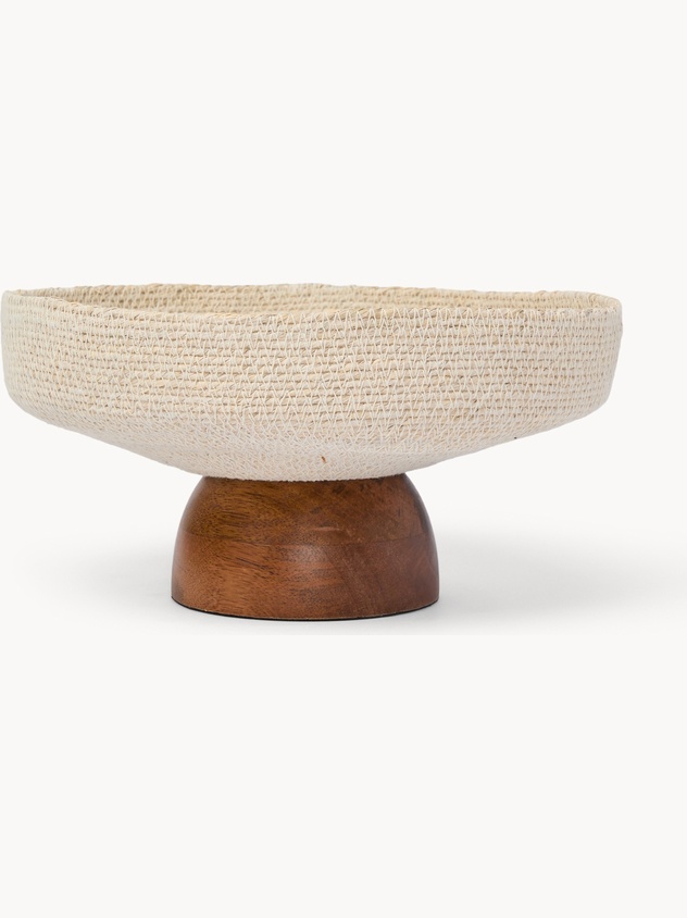 Seagrass and mango wood centerpiece