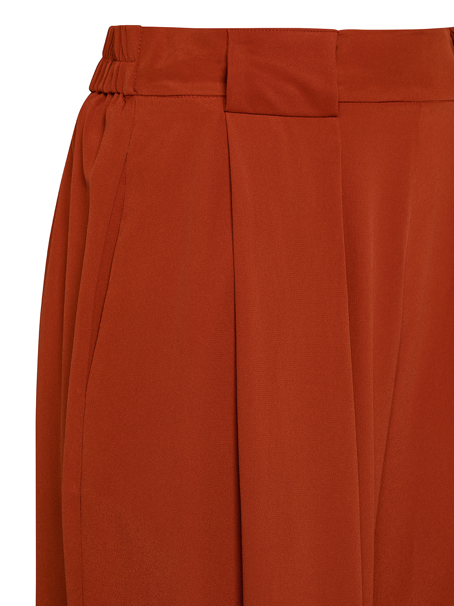 Pantaloni Aspen in misto cràªpe-seta, Rosso, large image number 2