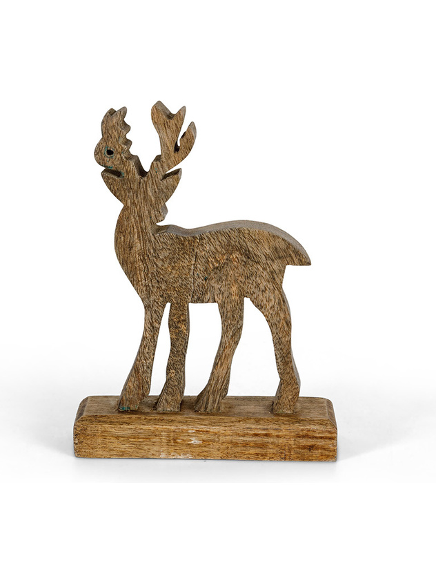 Renna decorativa in legno