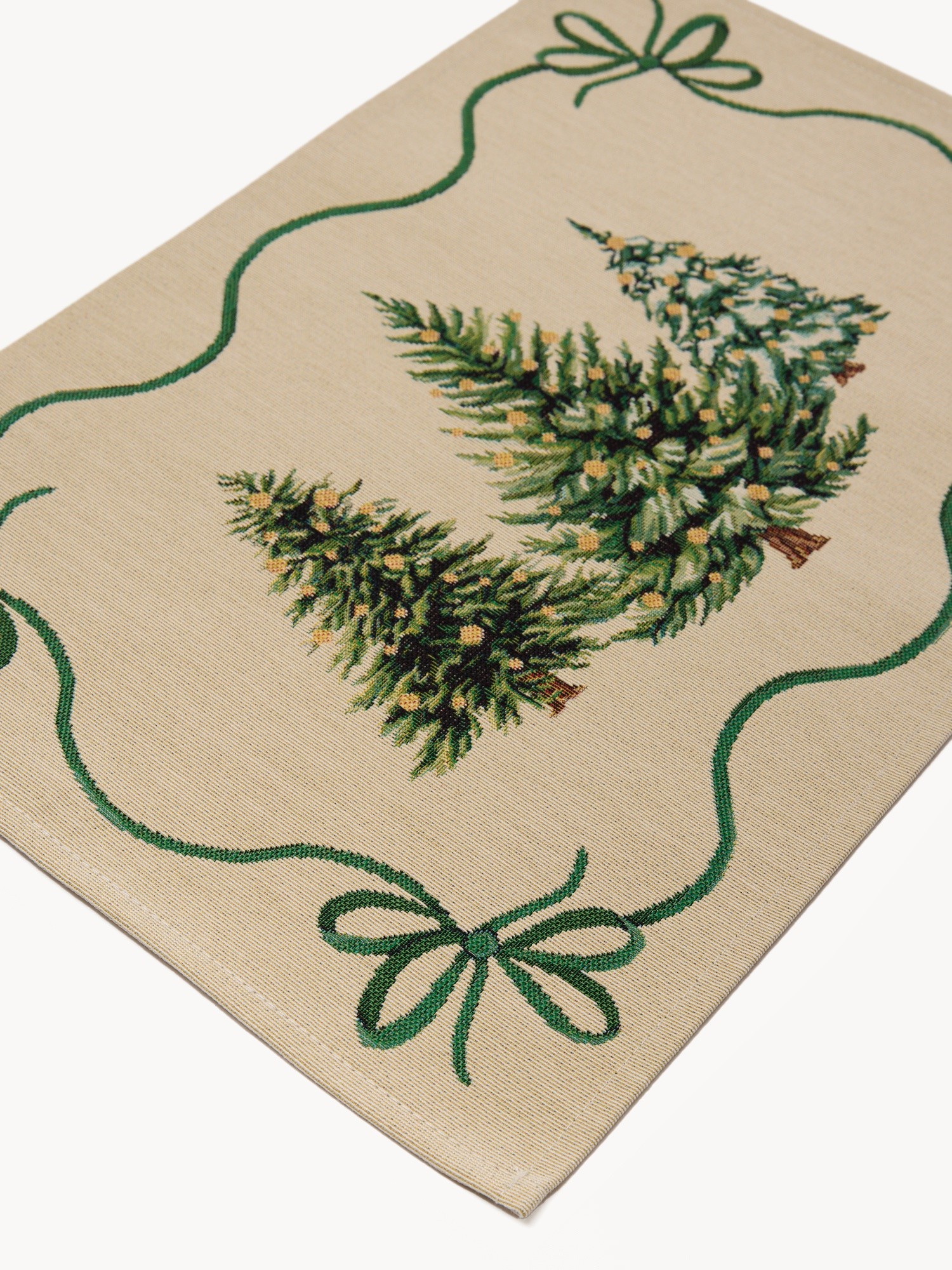 Rectangular placemat in cotton-blend Gobelin fabric, Multicolor, large image number 2