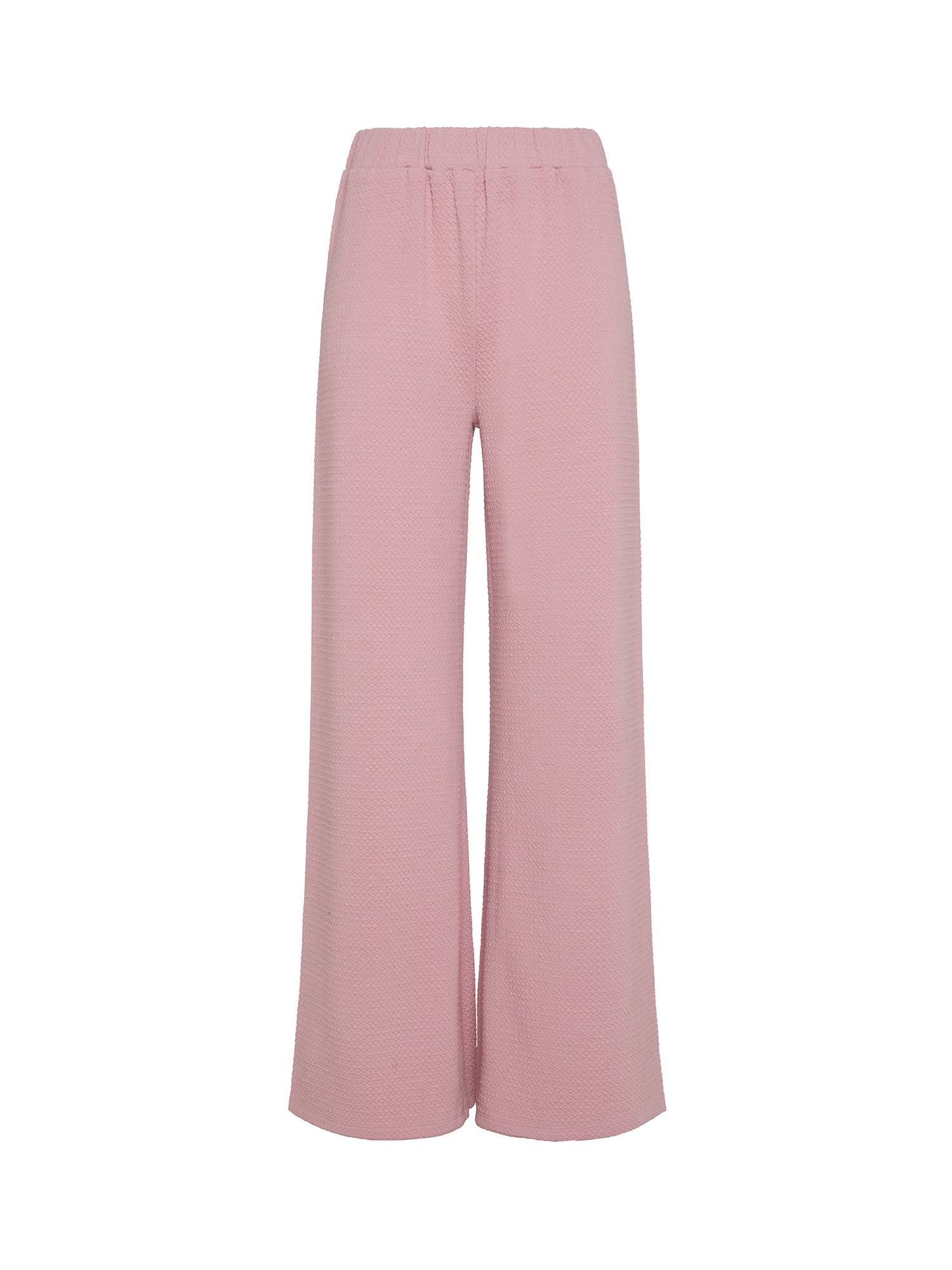 Koan - Pants in soft textured jersey, Pink, large image number 0