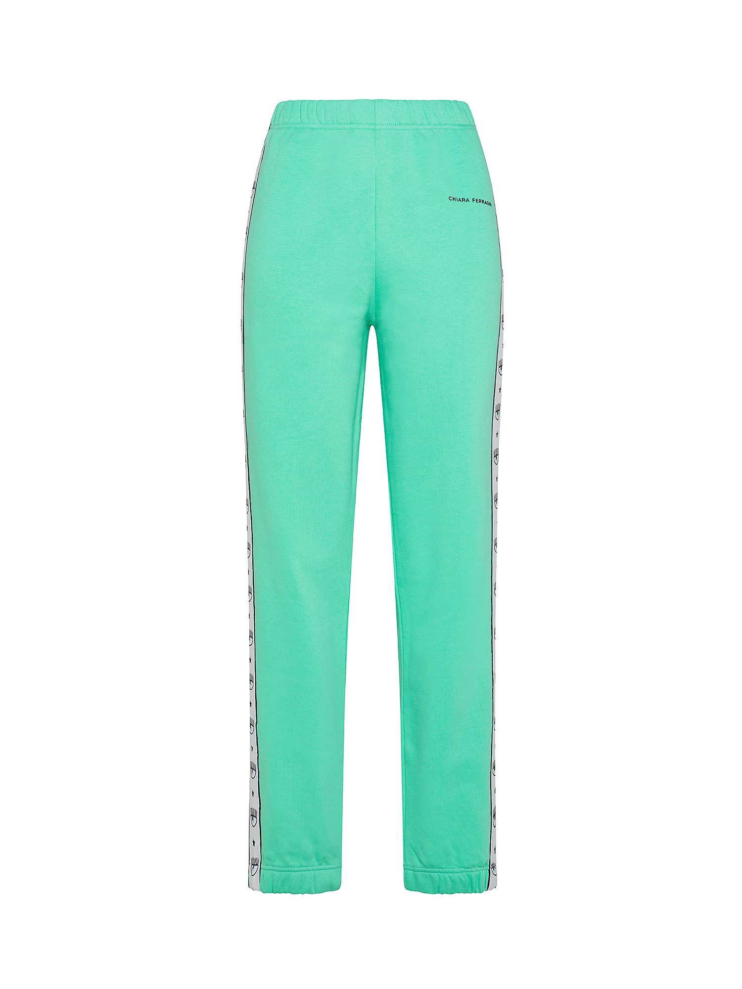 Logo Tape trousers, Teal, large image number 0