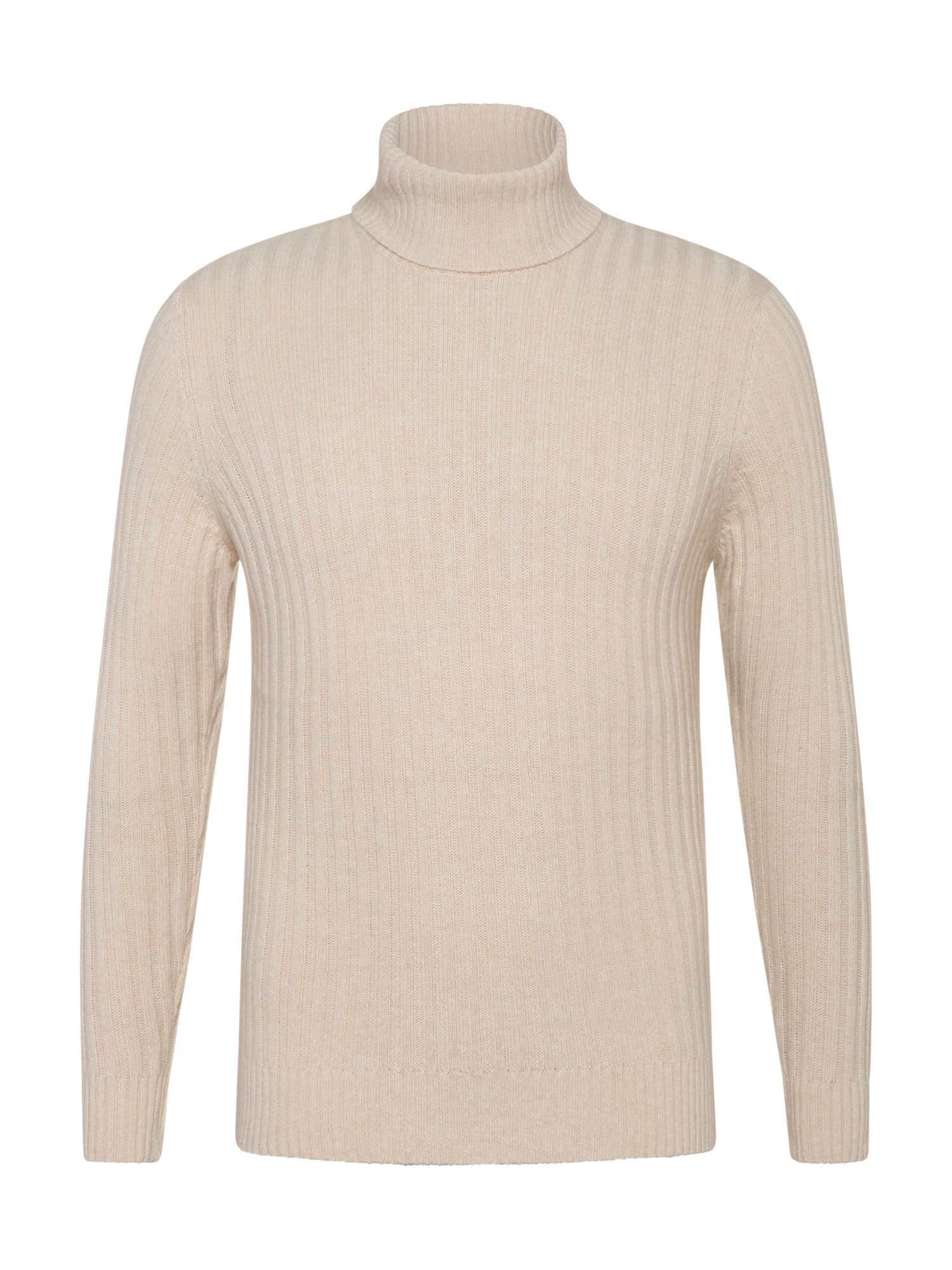 Luca D'Altieri - Cashmere blend and wool turtleneck, White Cream, large image number 0