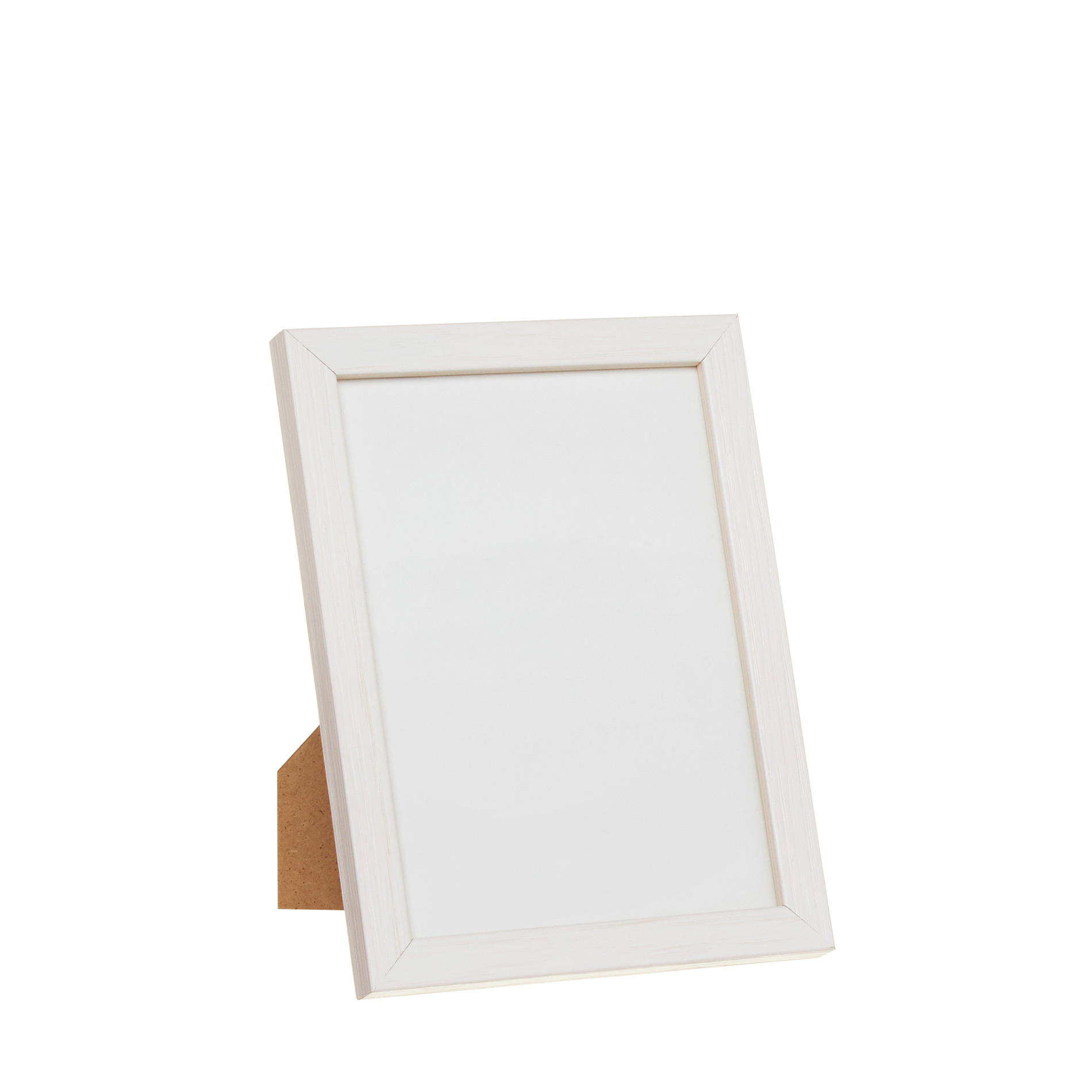 White wood photo frame, , large image number 0