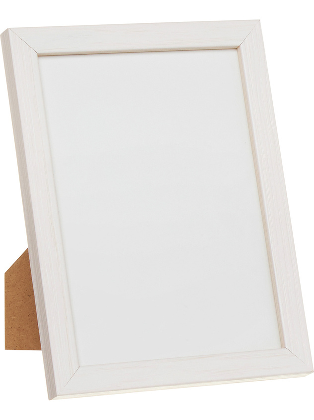 White wood photo frame
