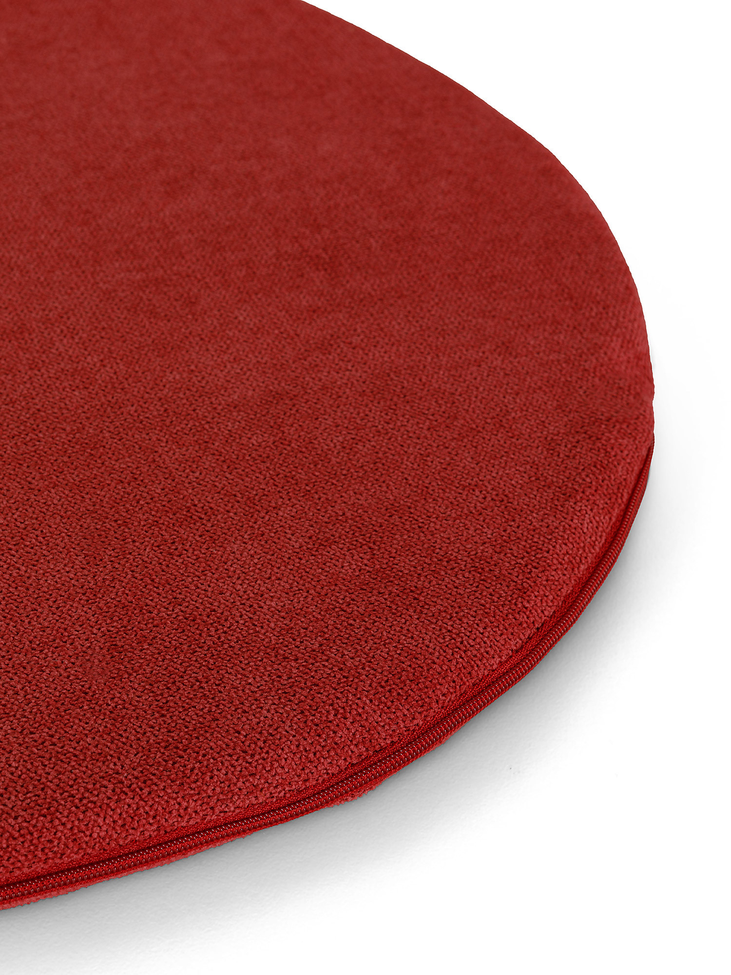 Solid color cotton chair cushion, Red, large image number 1