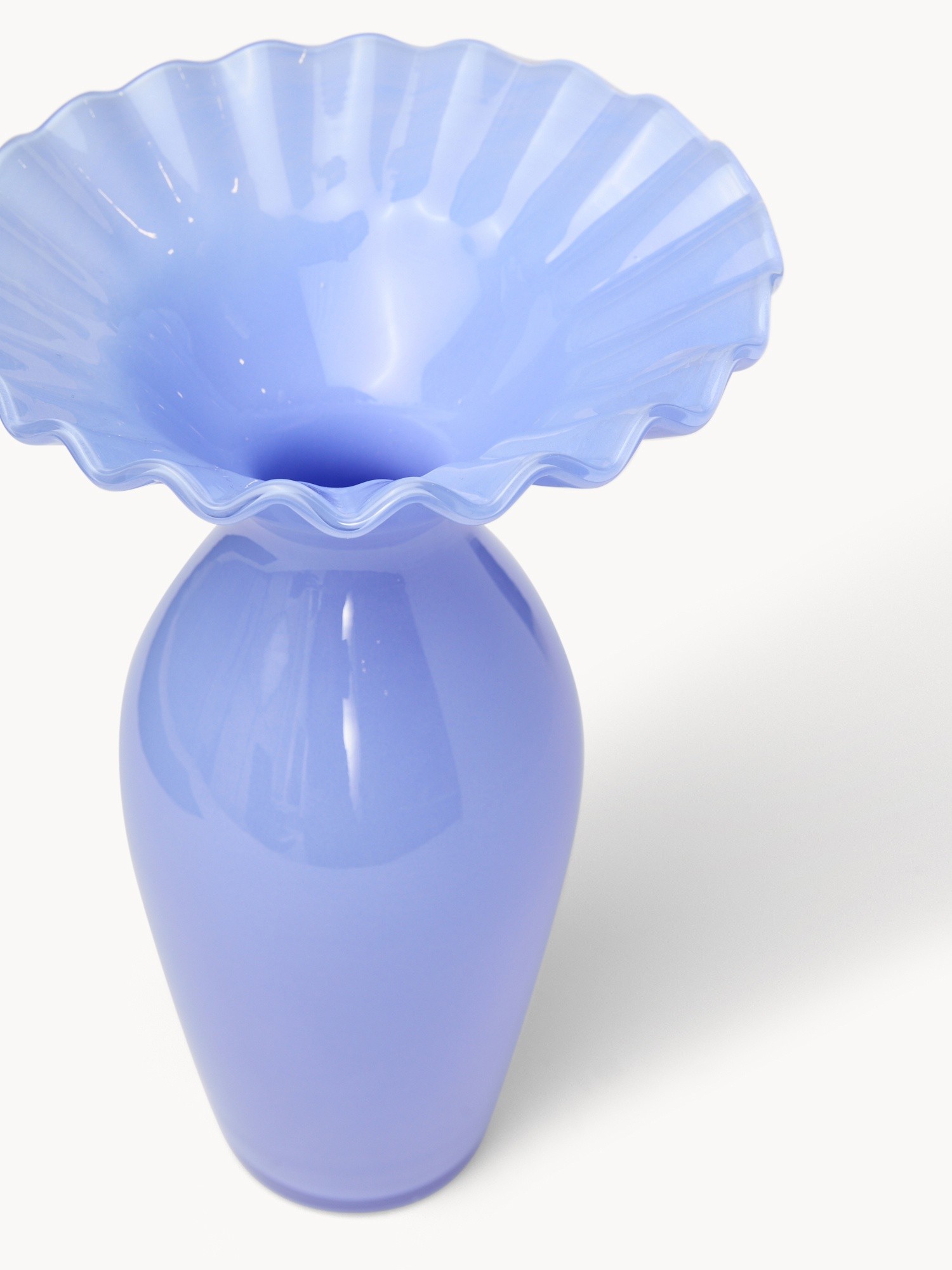 Vaso in vetro colorato in pasta fatto a mano, Blu, large image number 1