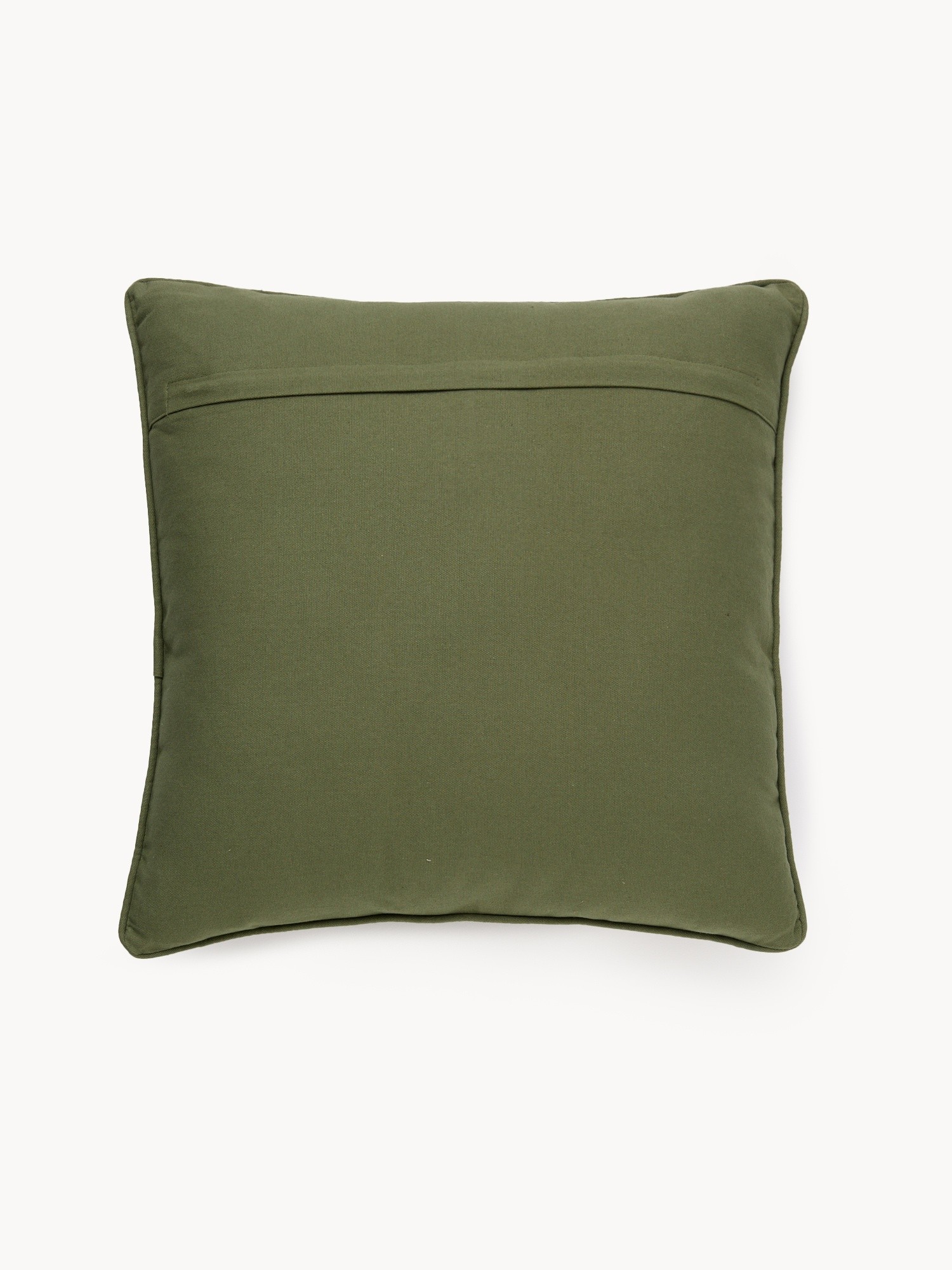 Foliage embroidered cushion 45x45cm, Green, large image number 0