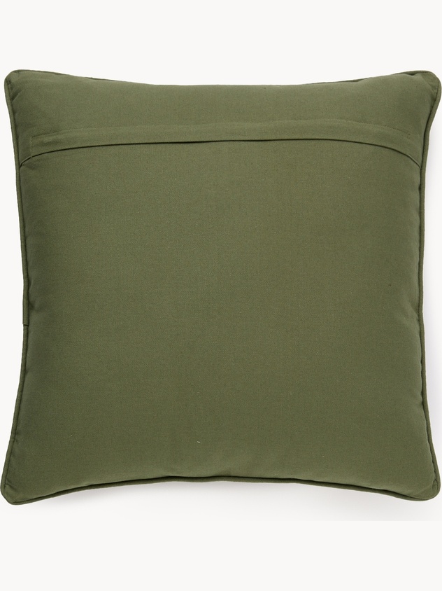 Foliage embroidered cushion 45x45cm