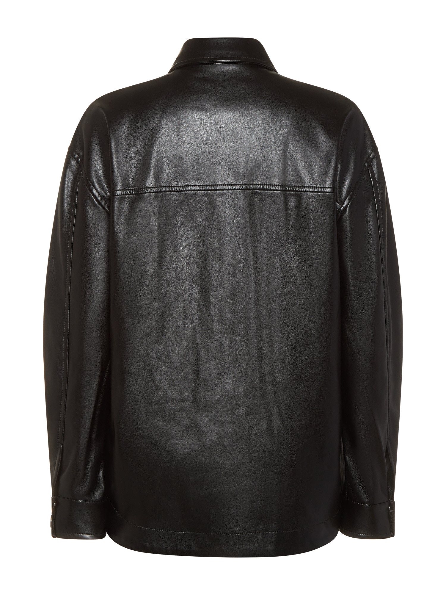 Guess - Faux leather shirt, Black, large image number 1