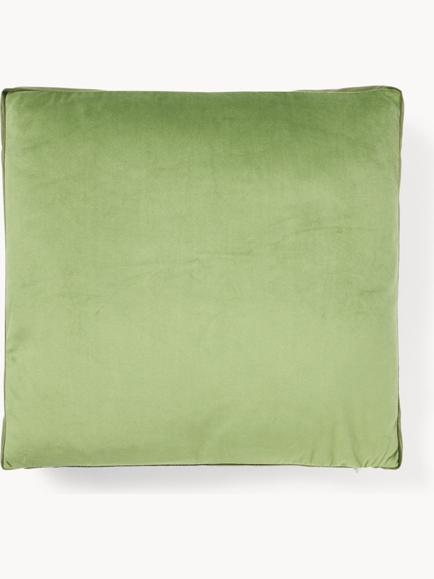 Velvet pillow with two-tone band  - Discounted Price