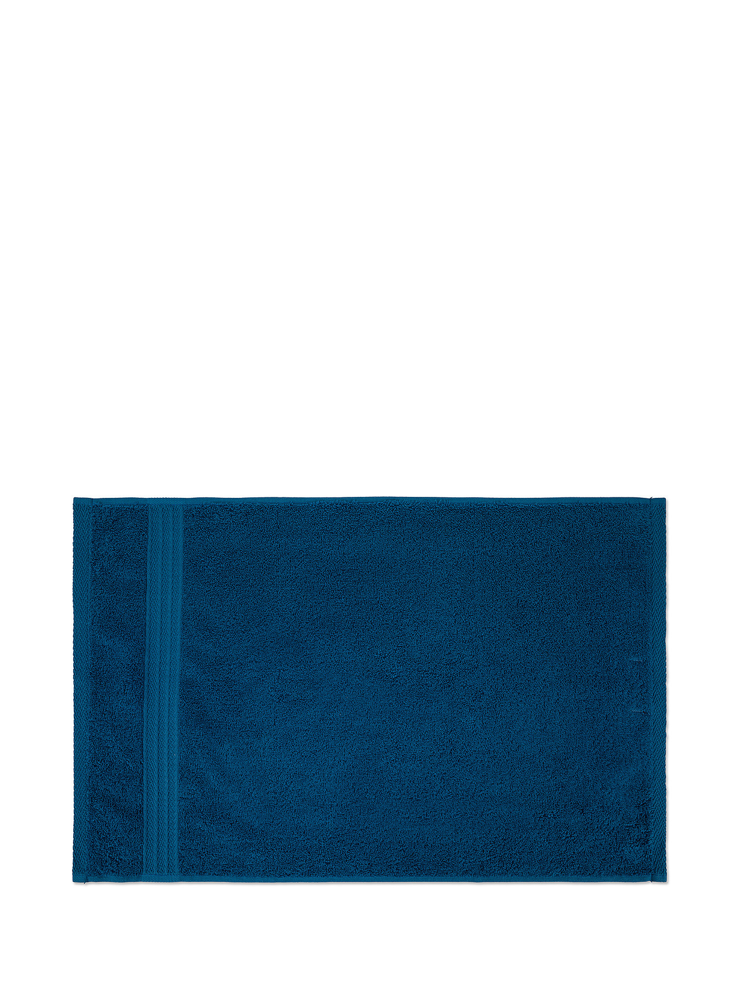 Asciugamano puro cotone tinta unita Zefiro, Blu, large image number 1