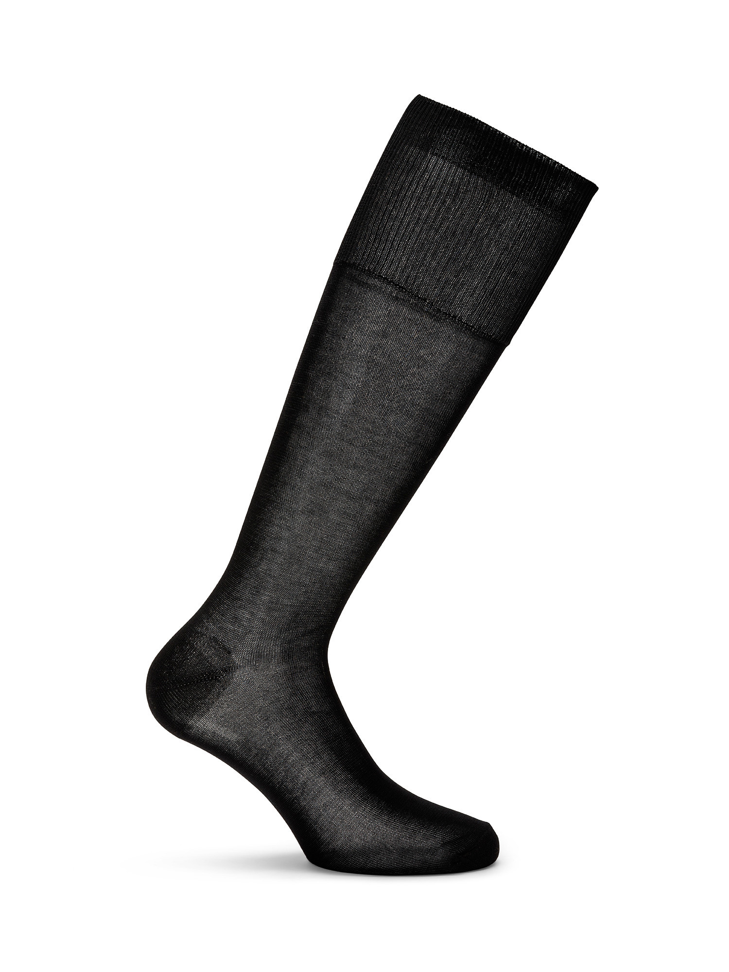 Set of 3 plain lisle socks, Black, large image number 1