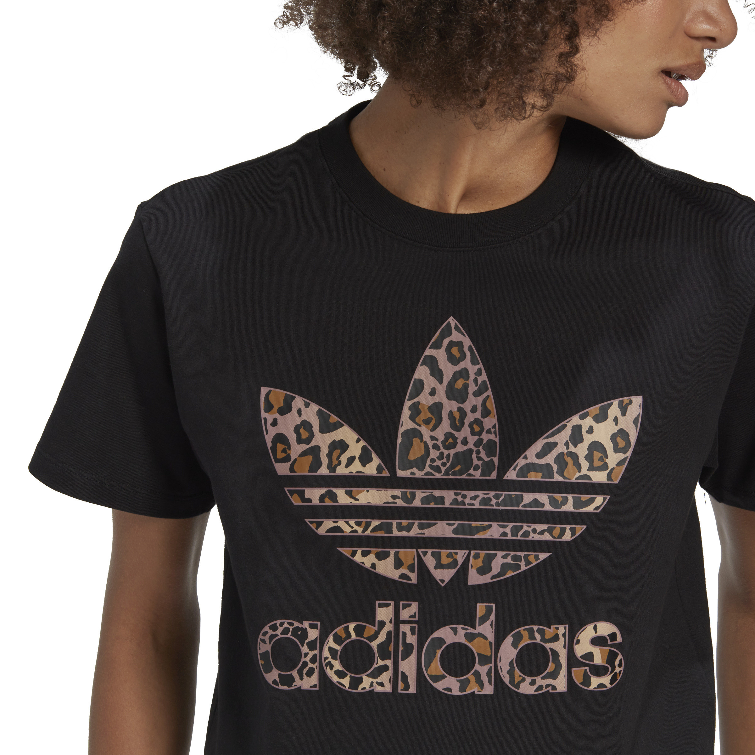 Adidas - T-shirt with logo, Black, large image number 3