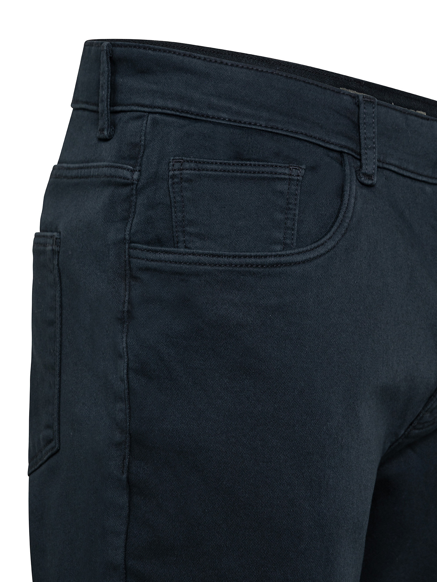 Pantalone 5 tasche slim in felpa, Blu, large image number 2