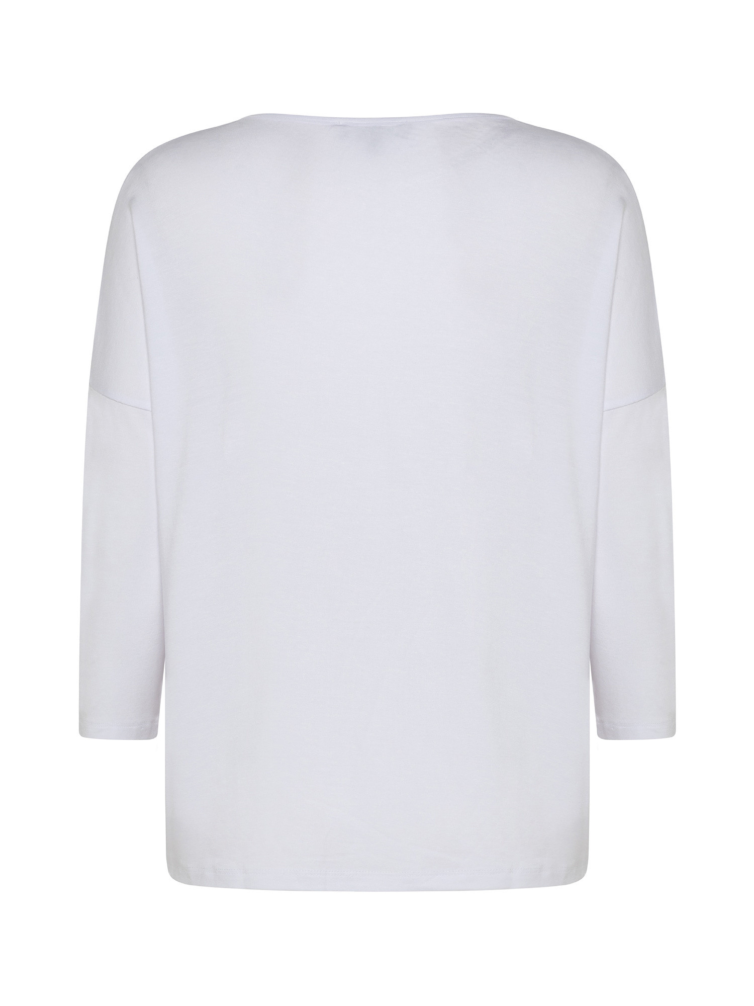 T-shirt over, Bianco, large