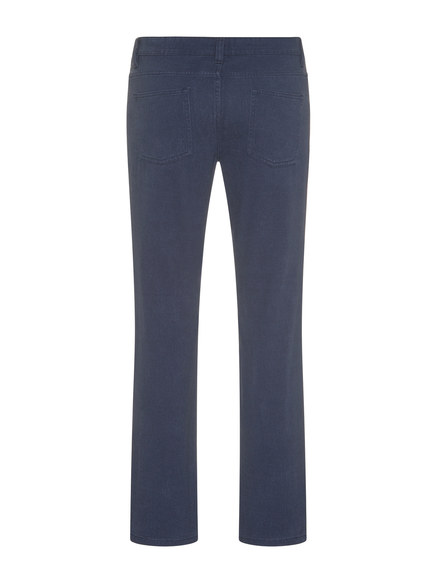 JCT - Pantaloni regular fit cinque tasche in puro cotone, Blu scuro, large image number 1