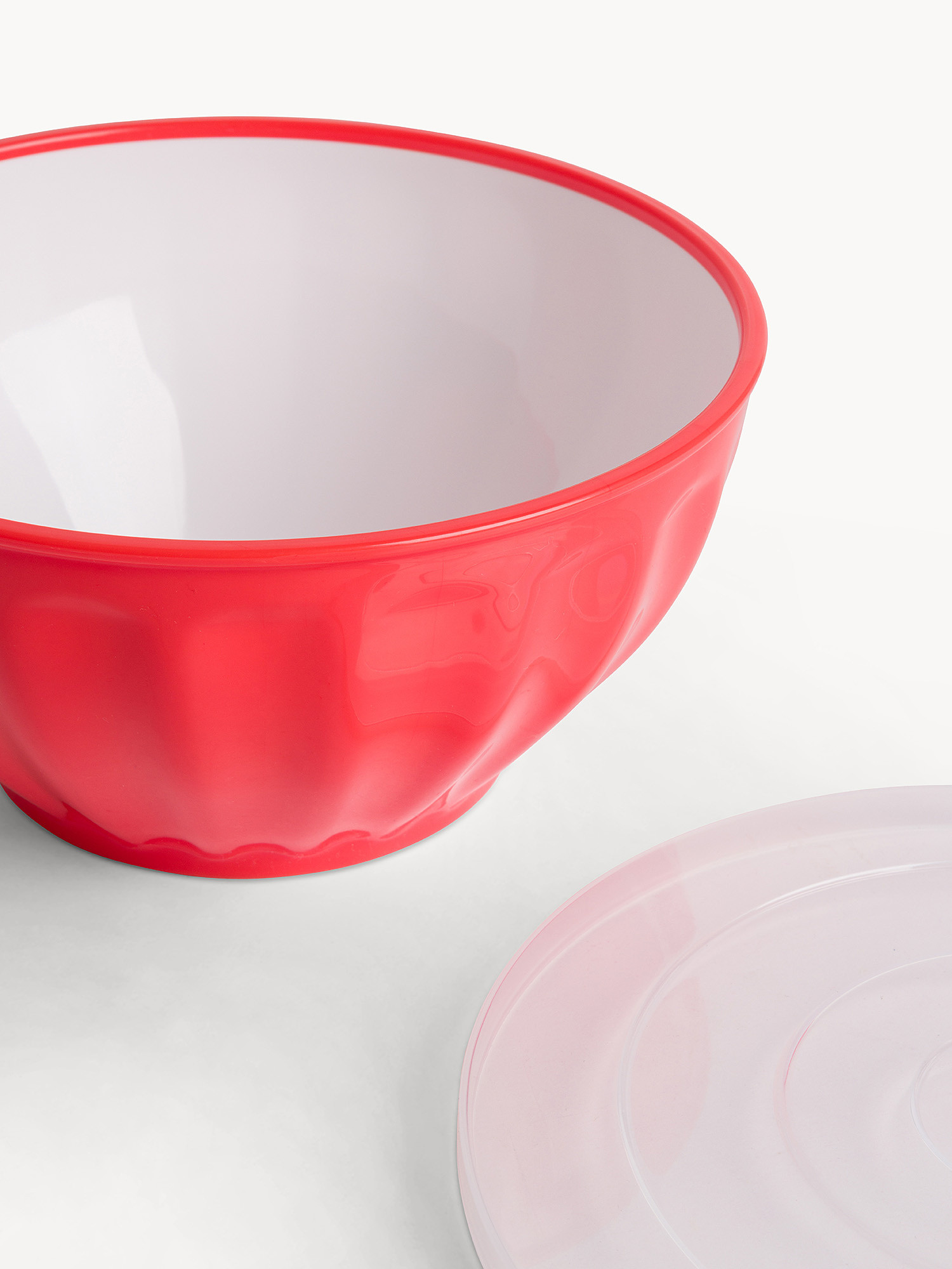 Contenitore in plastica con coperchio, Rosso, large image number 1
